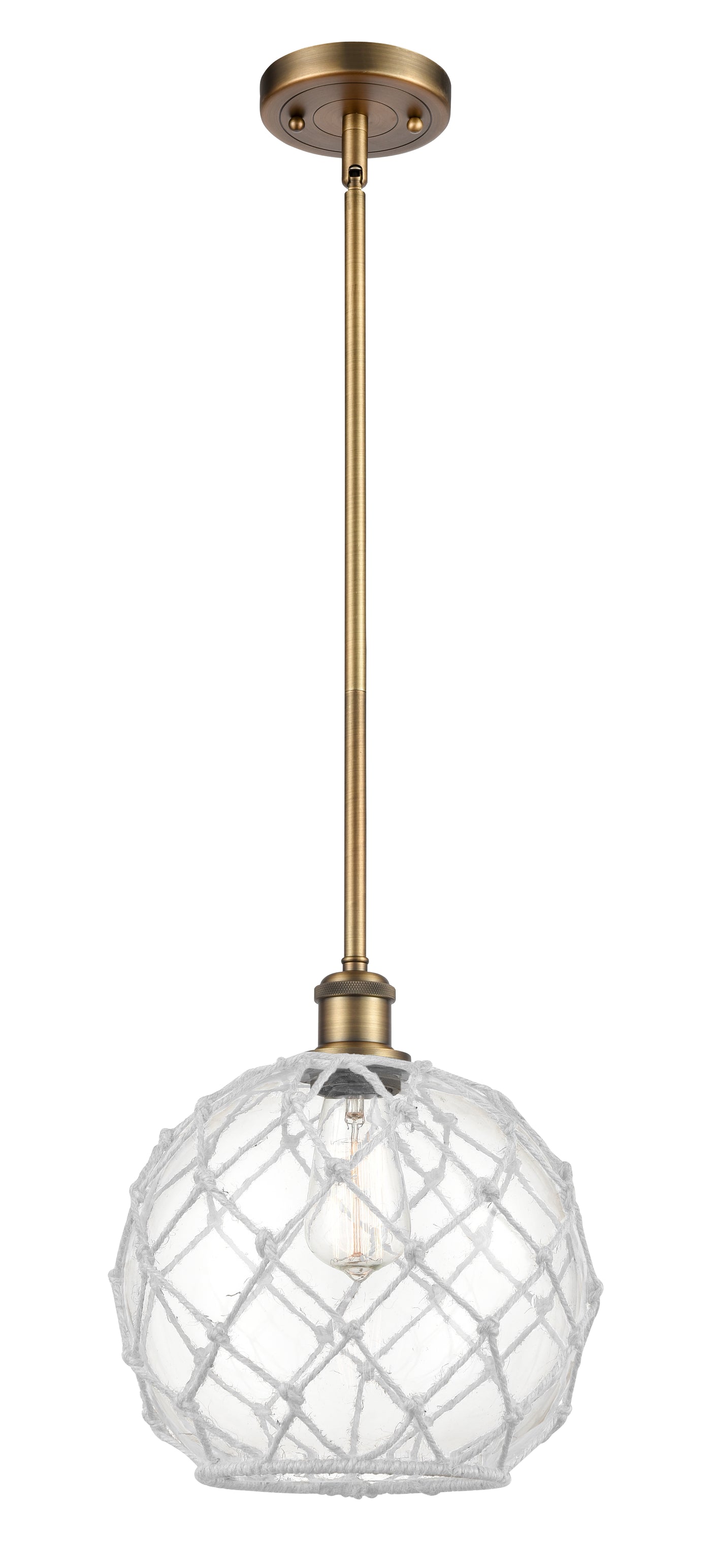 Ballston Mini Pendant Antique Brass Finish