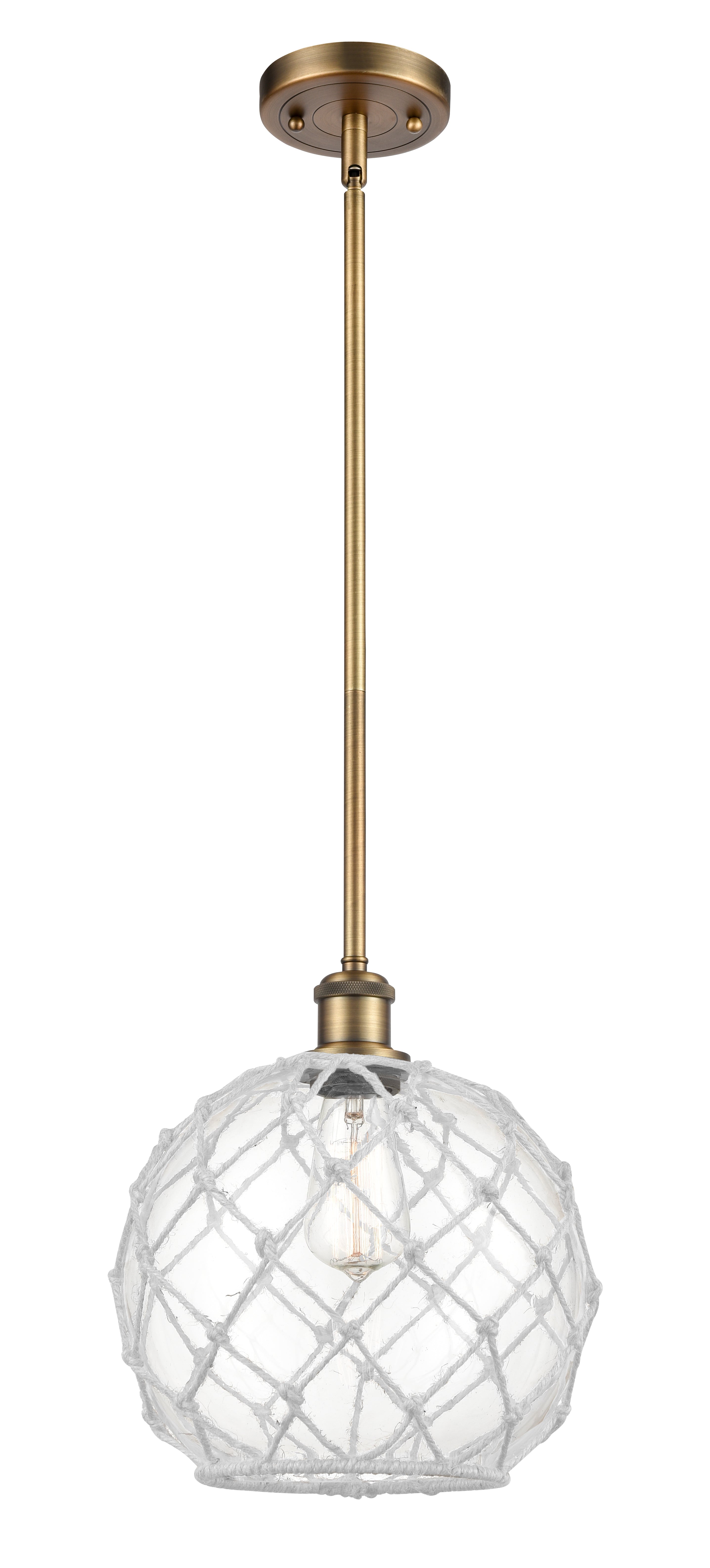 Ballston Mini Pendant Antique Brass Finish