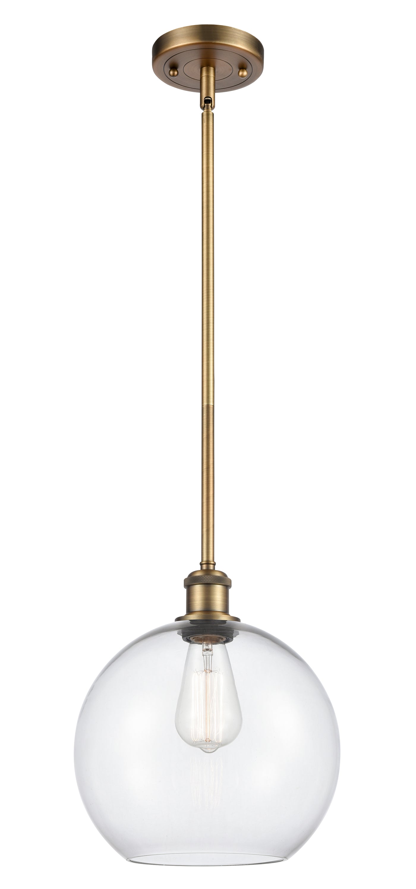 Ballston Mini Pendant Antique Brass 10 Inch