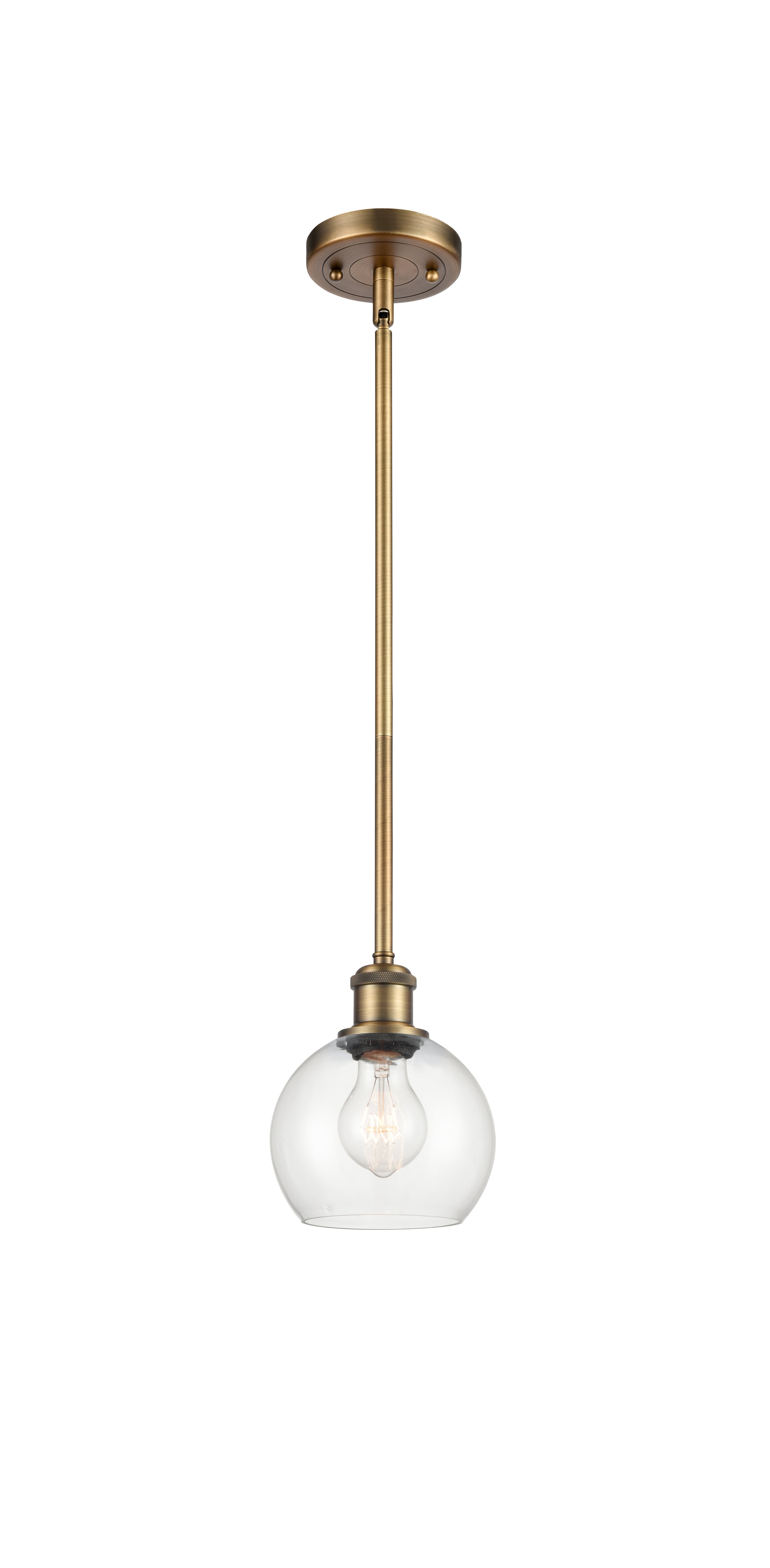 Ballston Mini Pendant Brass Antique Finish