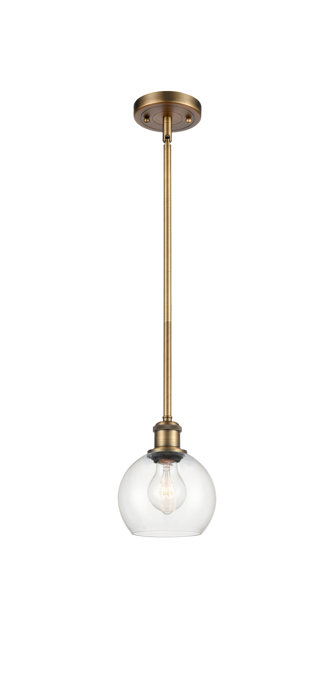 Ballston Mini Pendant Antique Brass Finish