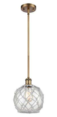 Ballston Mini Pendant Antique Brass 8 Inch
