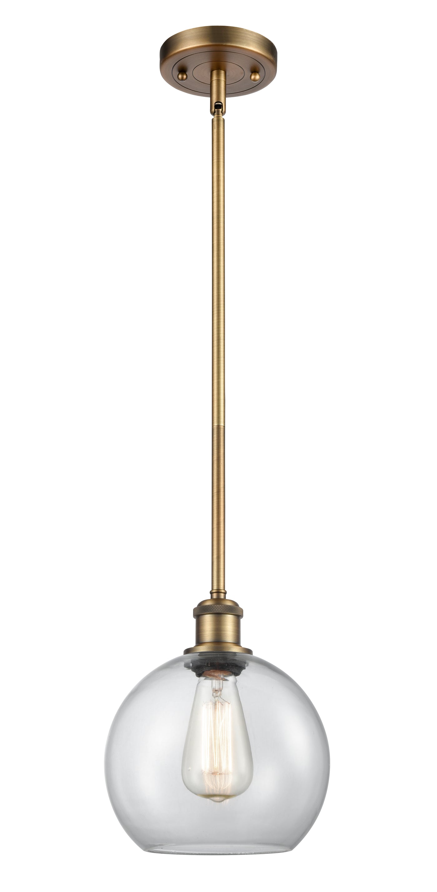 Ballston Mini Pendant Antique Brass Finish