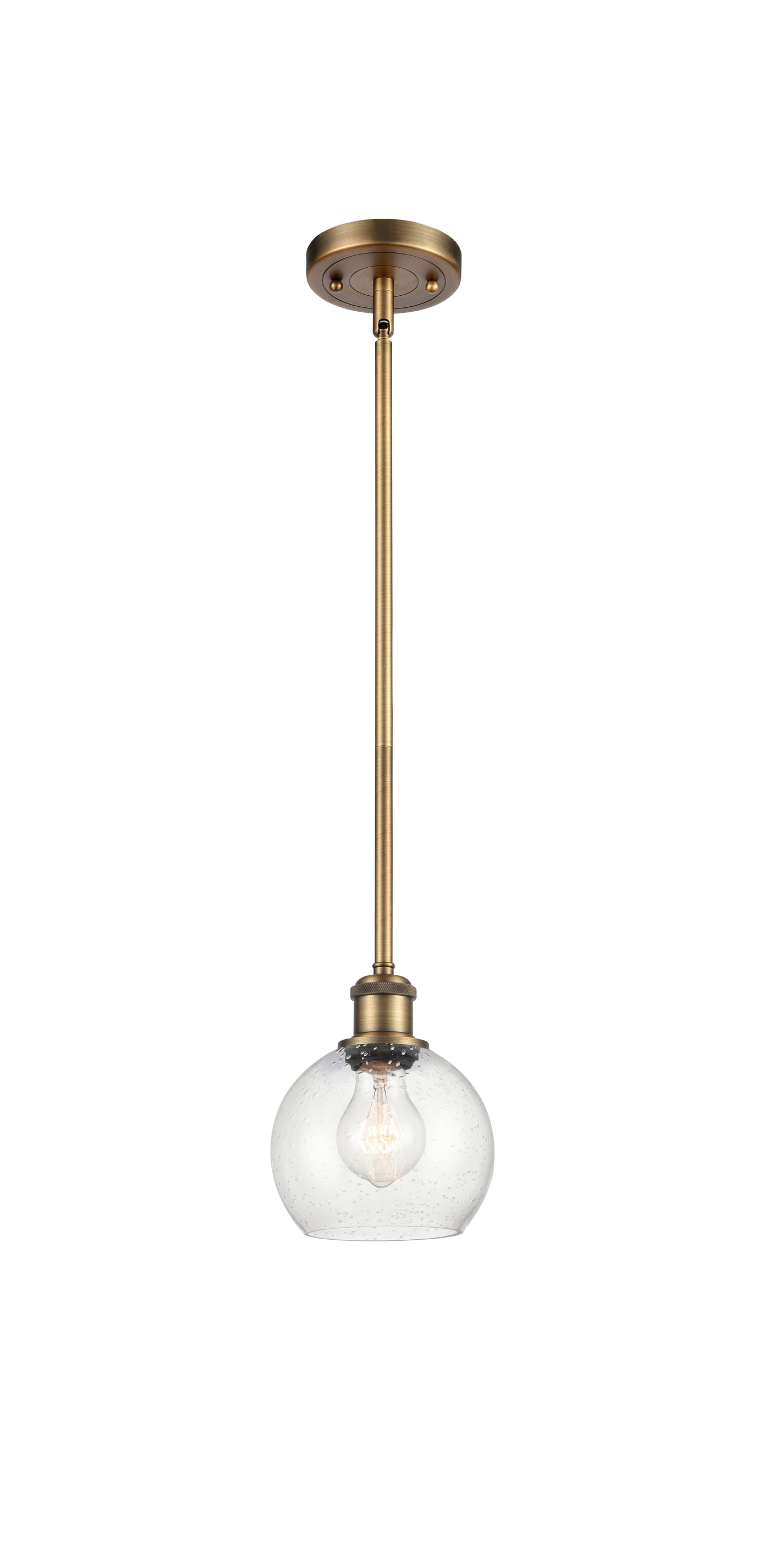 Ballston Mini Pendant Antique Brass Finish