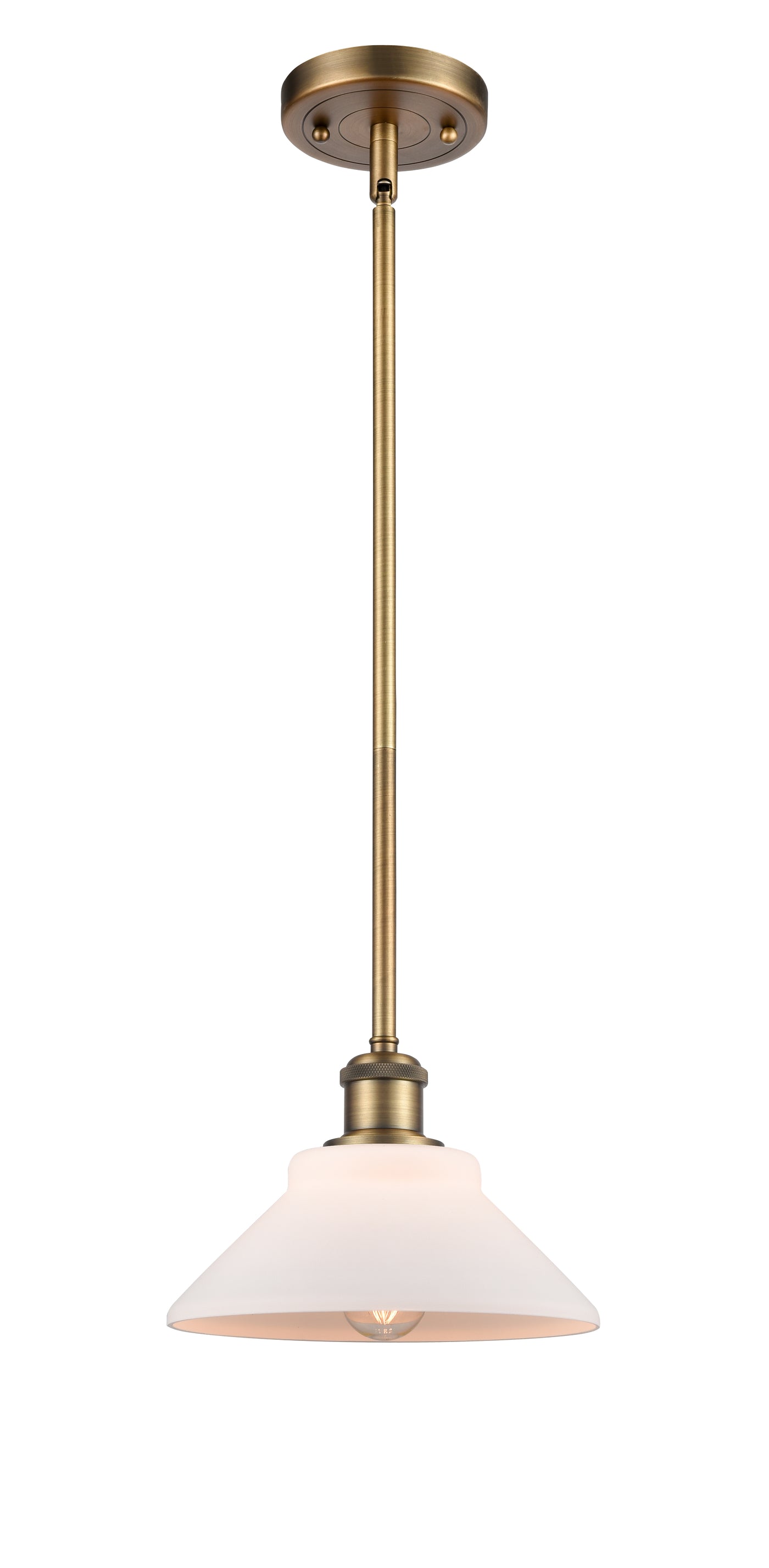 Ballston Mini Pendant Antique Brass Finish