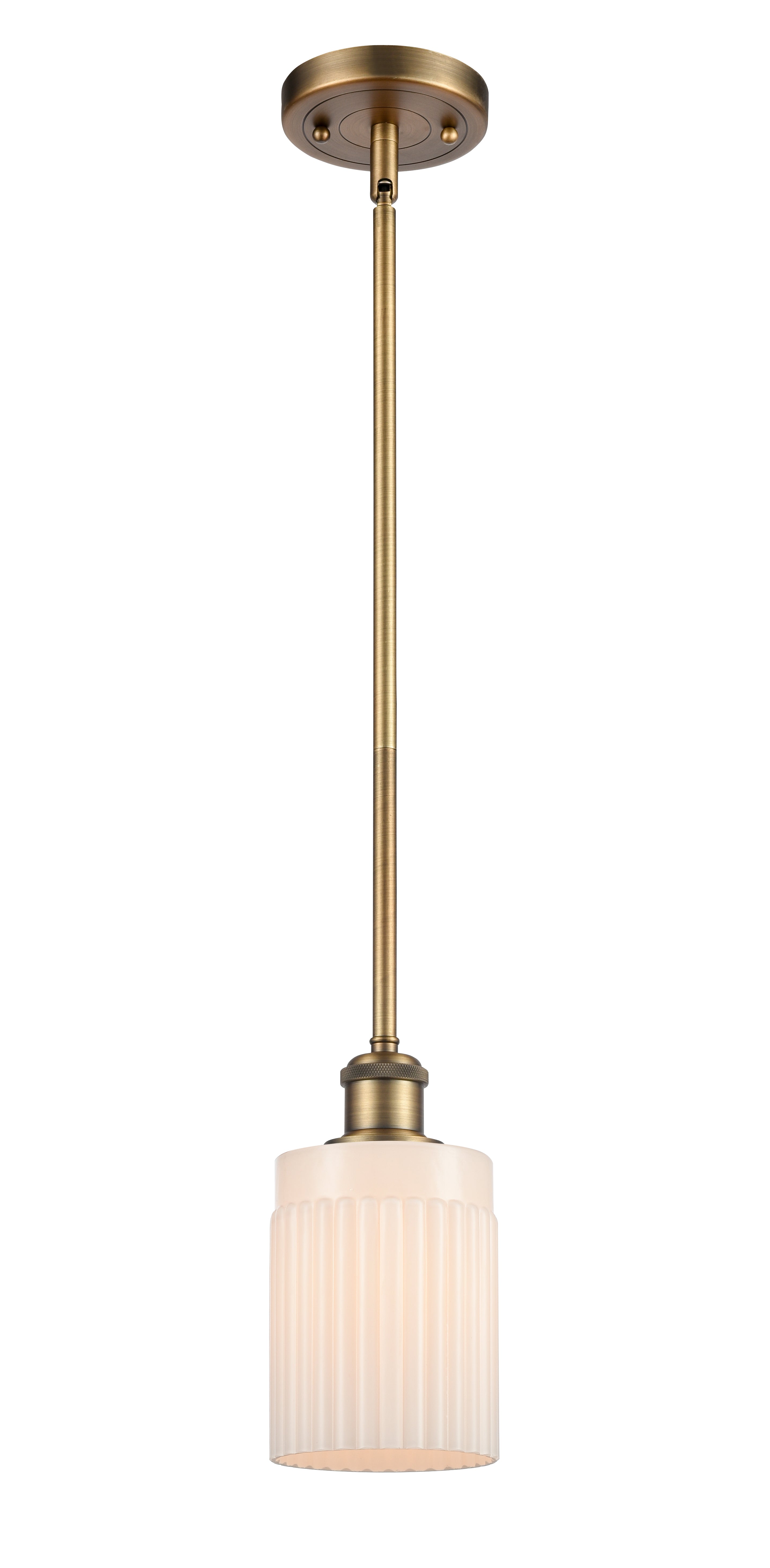 Ballston Mini Pendant Antique Brass Finish