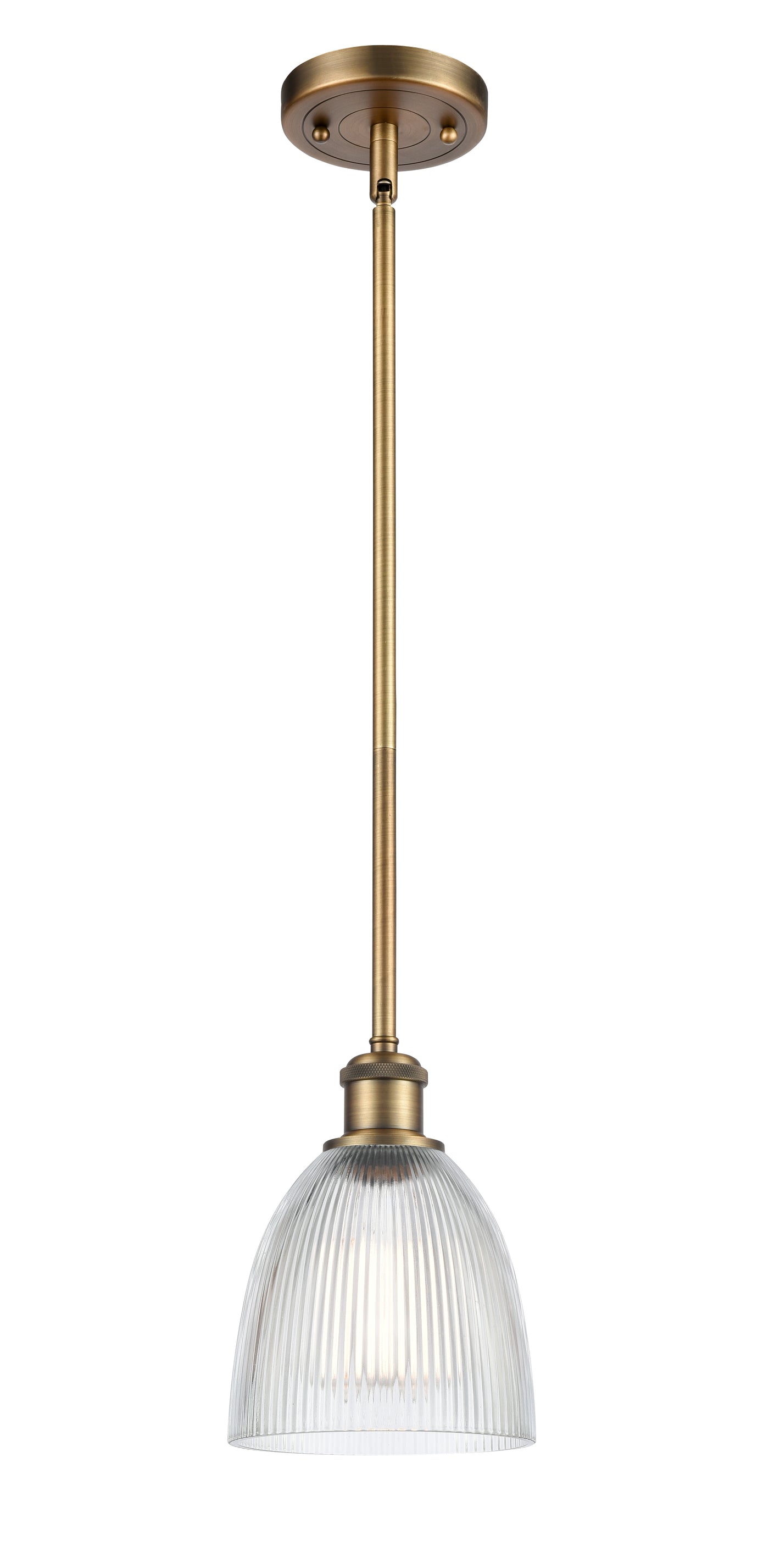 Ballston Mini Pendant Antique Brass Finish