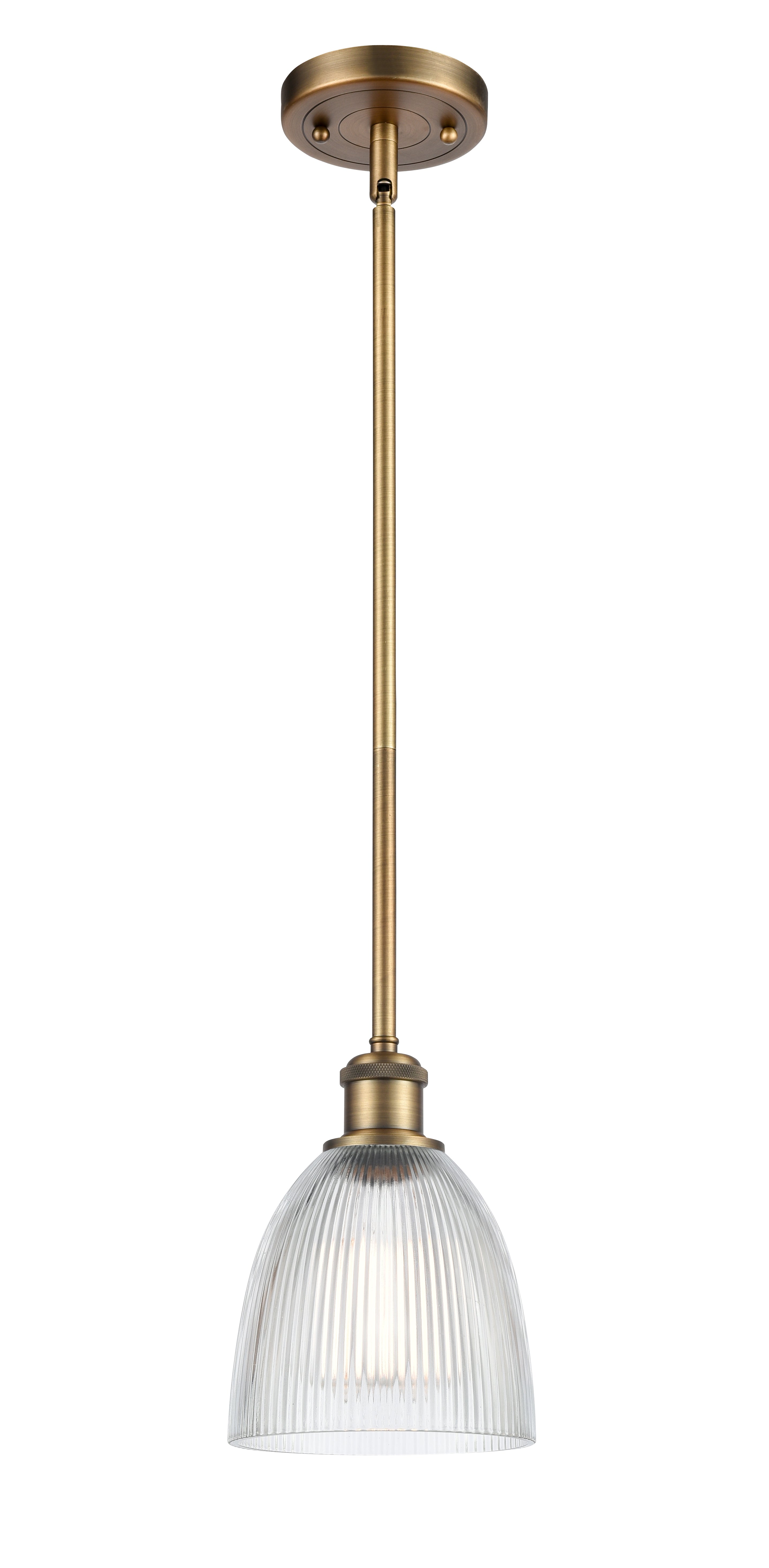 Ballston Mini Pendant Antique Brass Finish