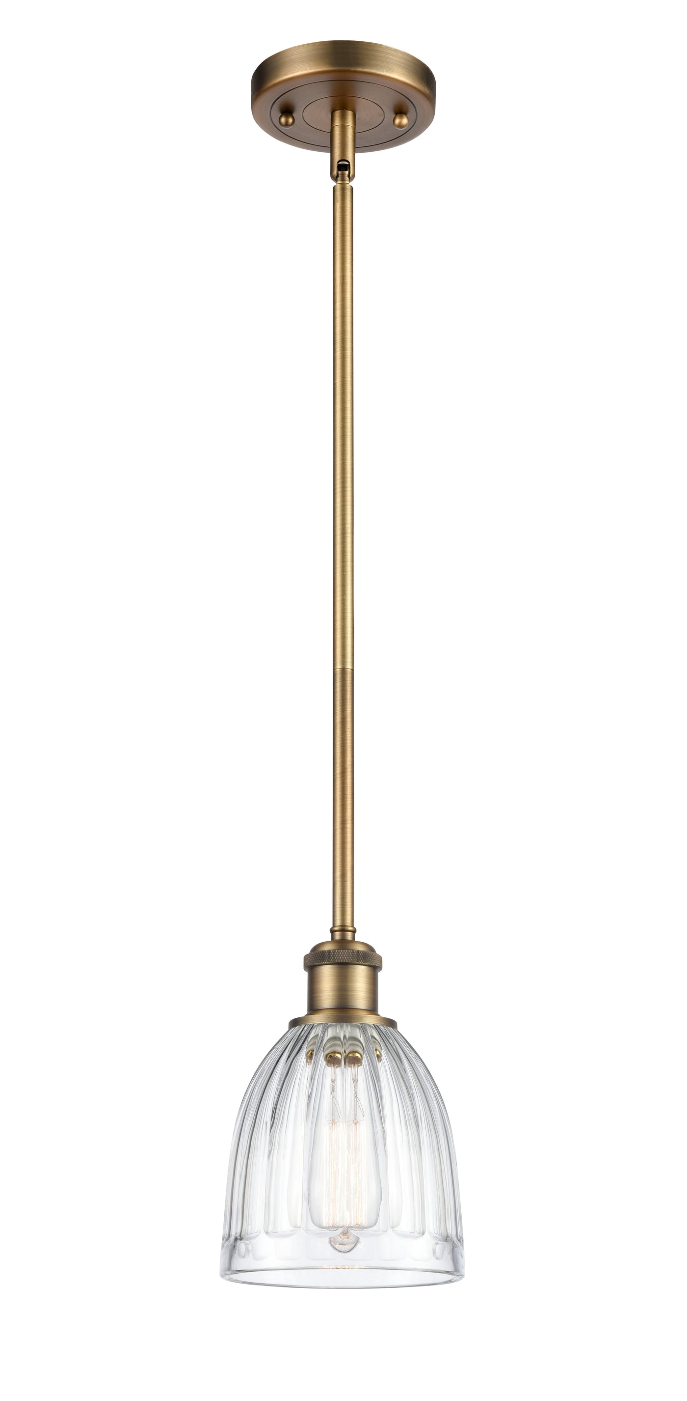 Ballston Mini Pendant Antique Brass Finish
