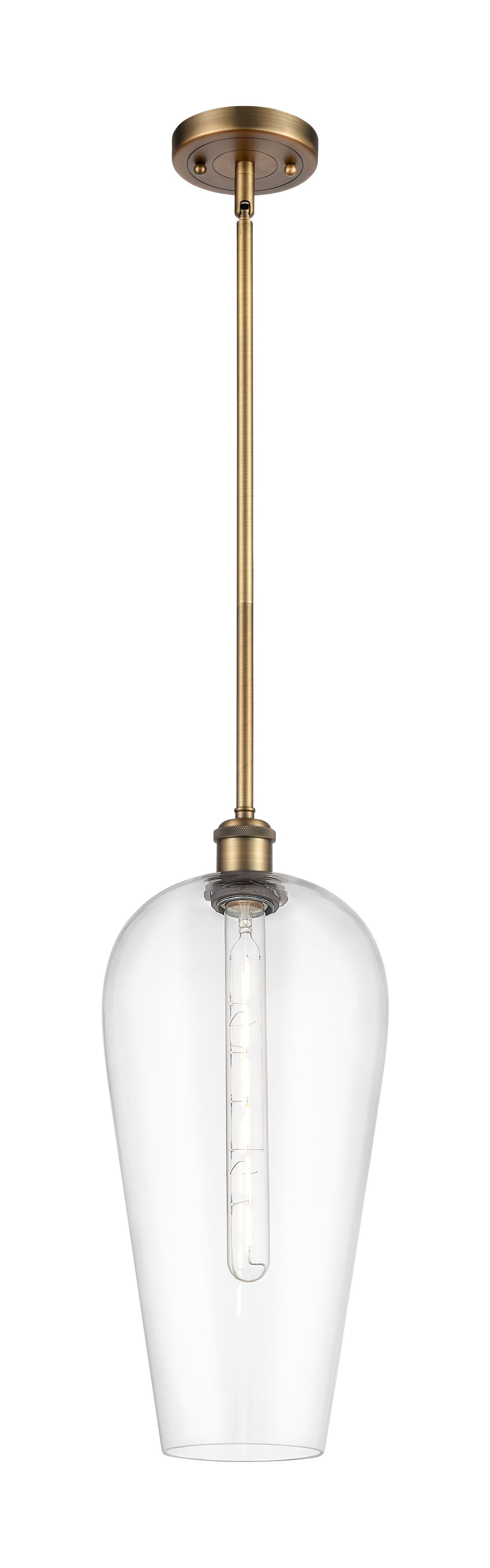 Ballston Mini Pendant Antique Brass Finish