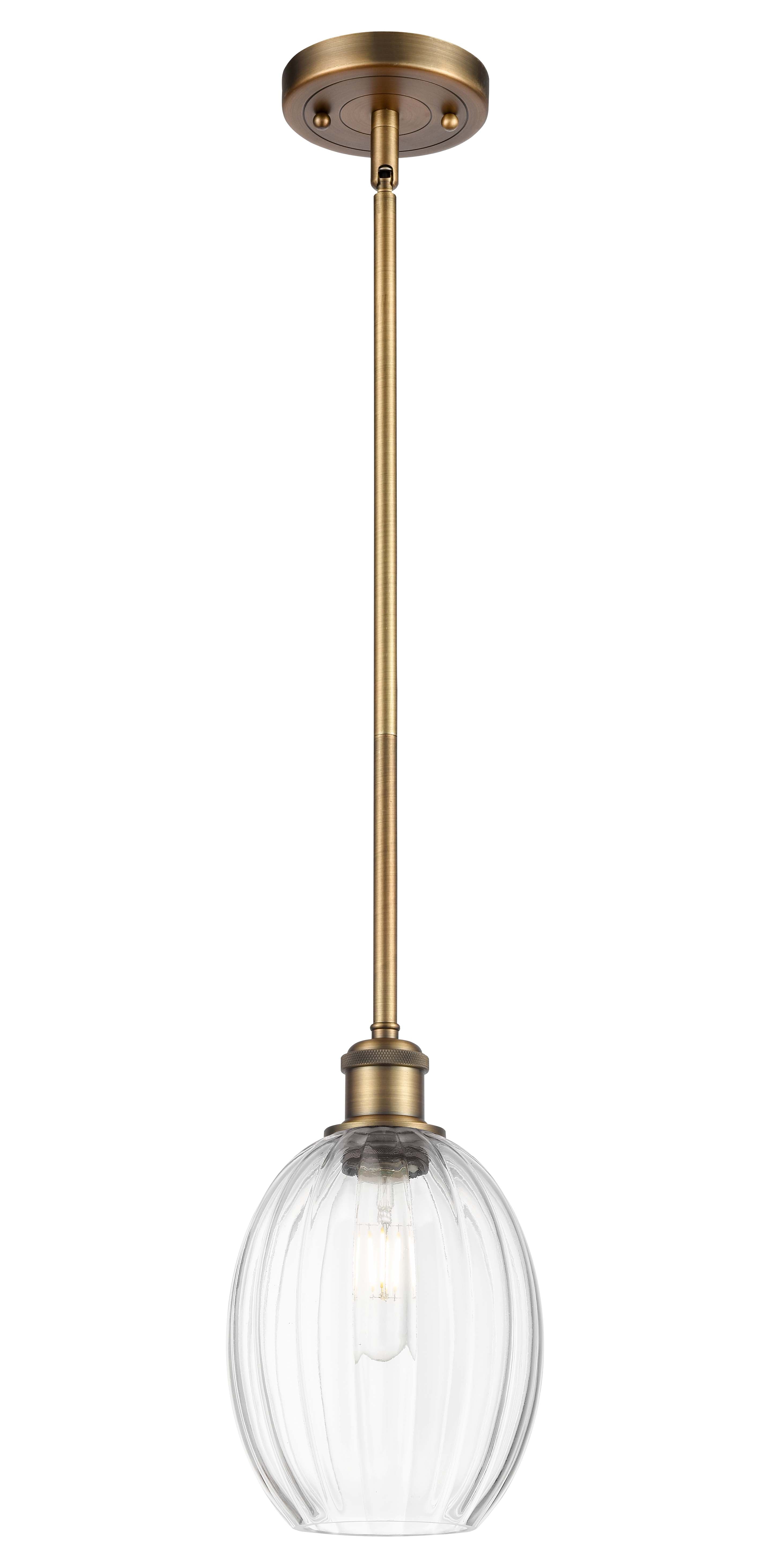 Ballston Mini Pendant Antique Brass Finish