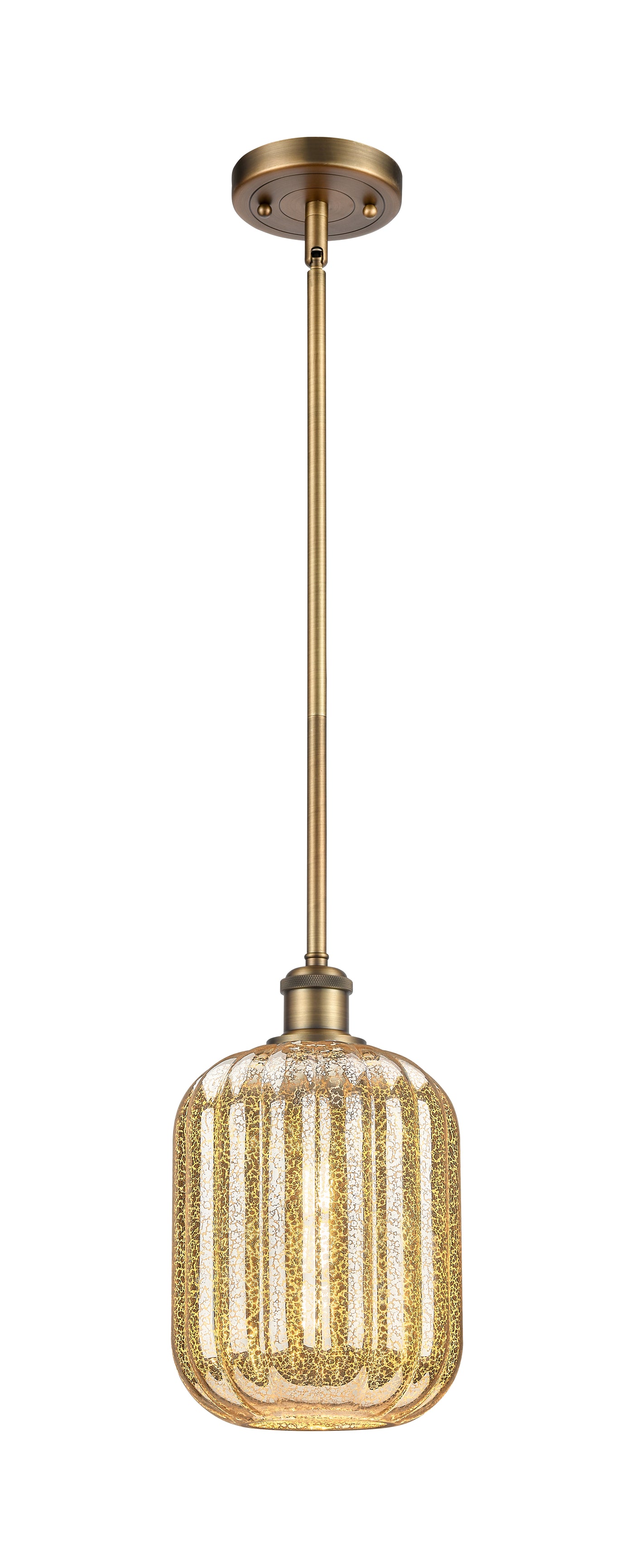 Ballston Mini Pendant Antique Brass Finish