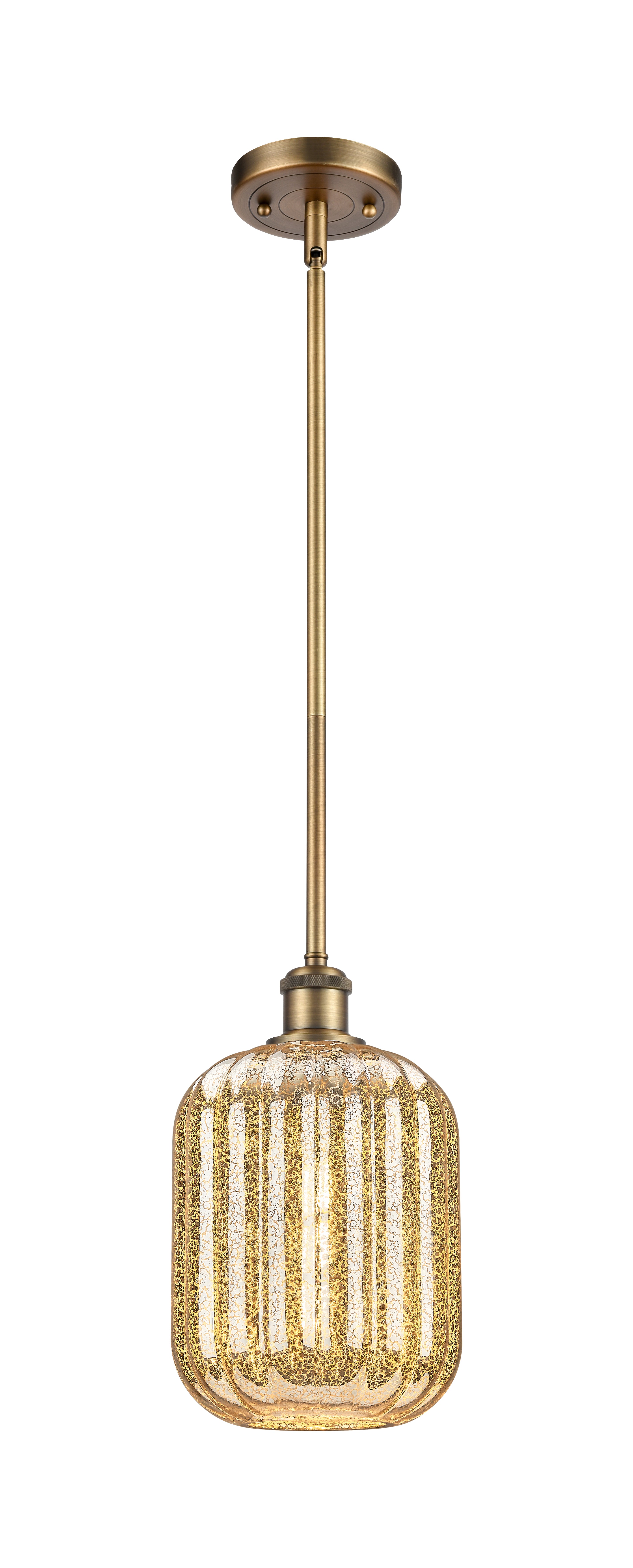 Ballston Mini Pendant Antique Brass Finish