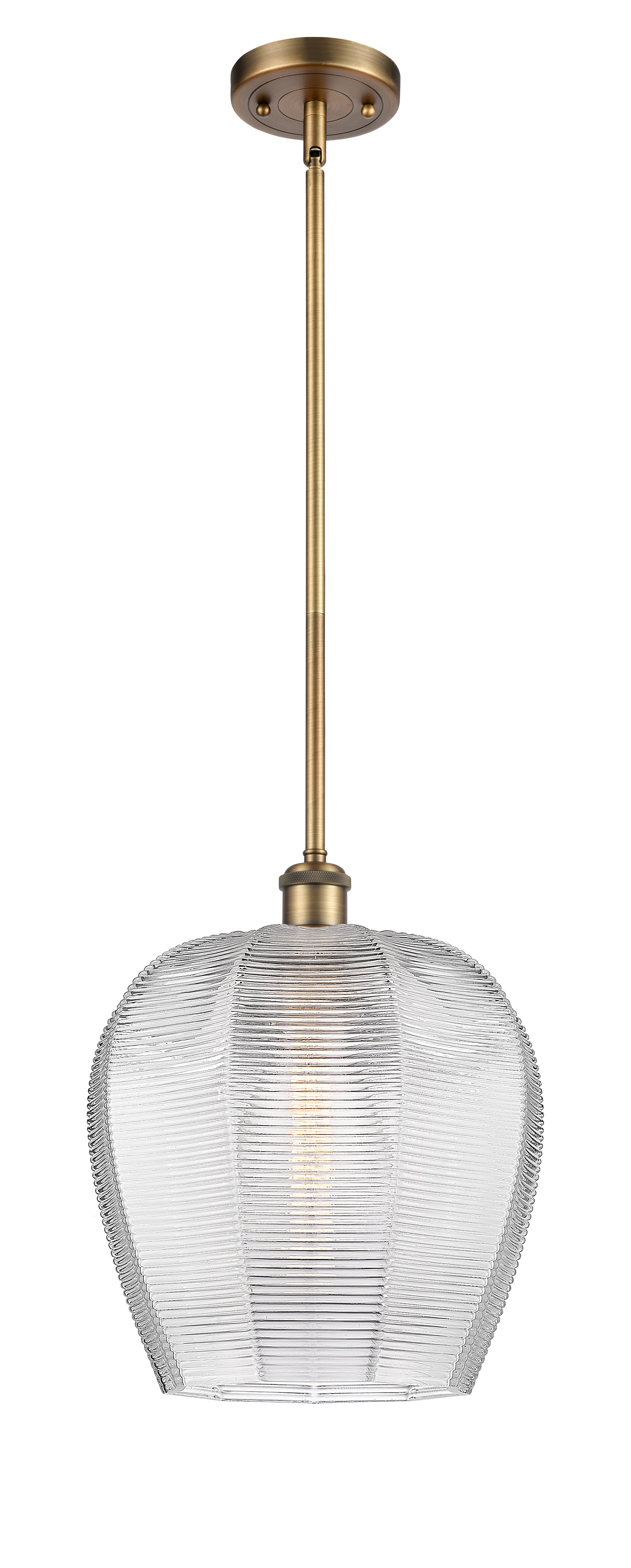 Ballston Mini Pendant Antique Brass Finish