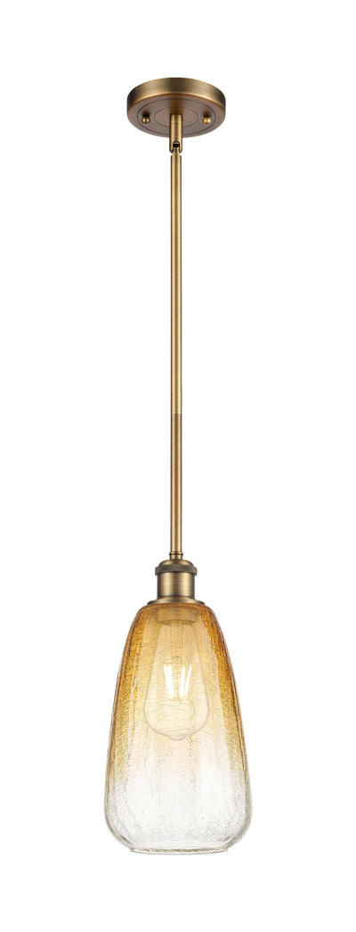Ballston Mini Pendant Antique Brass Glass