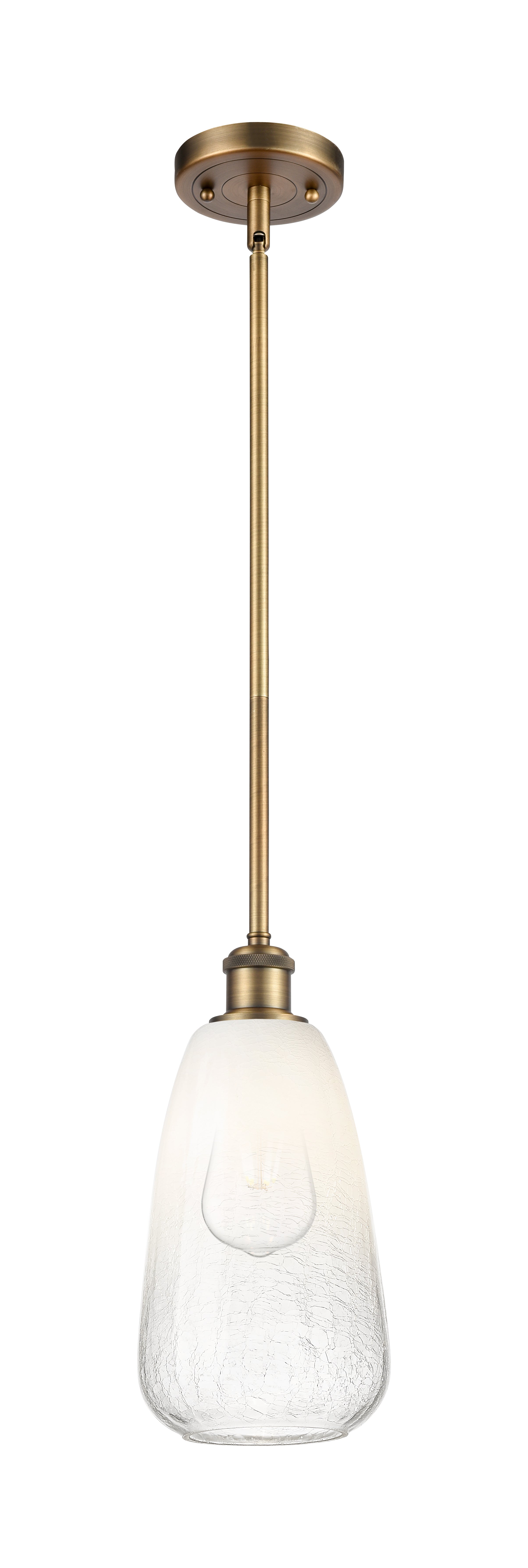 Ballston Mini Pendant Antique Brass Glass