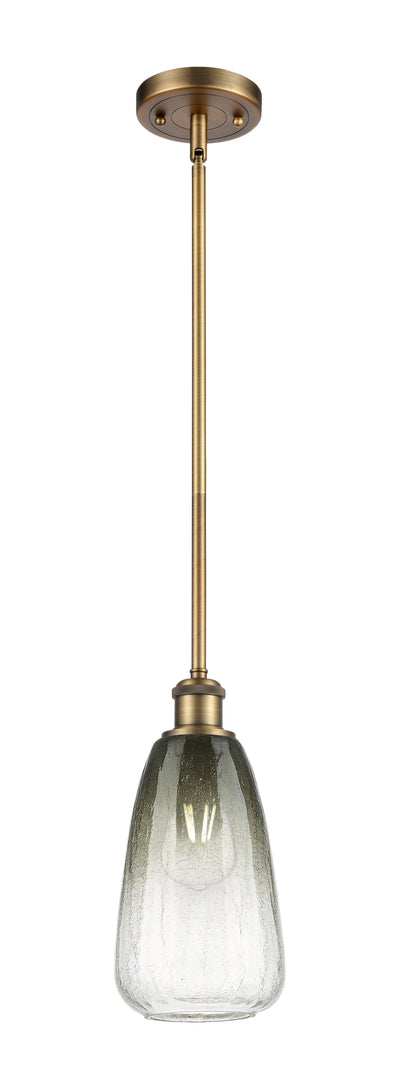 Ballston Mini Pendant Antique Brass Glass