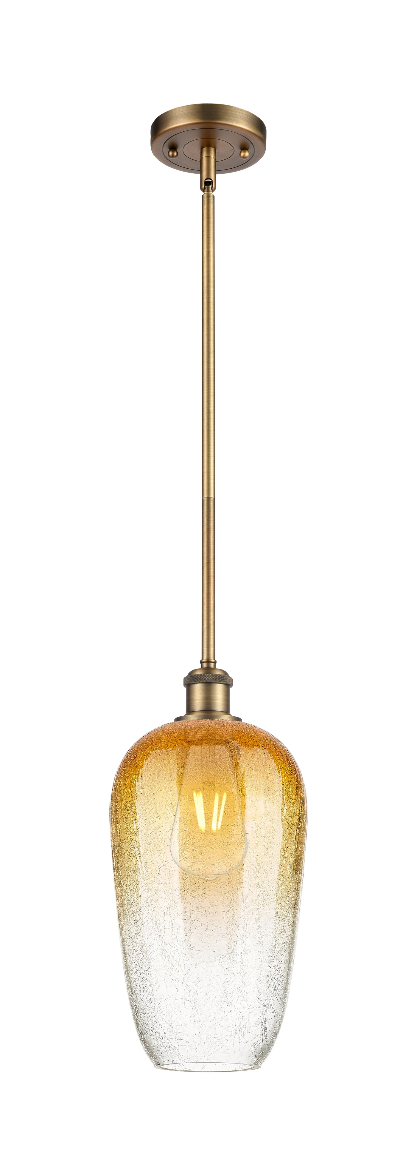 Ballston Mini Pendant Antique Brass Finish