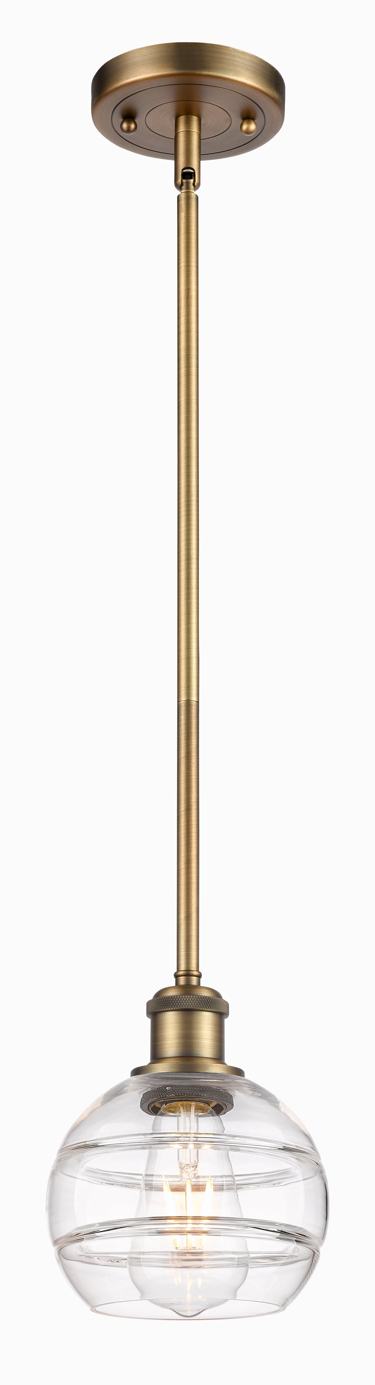 Ballston Mini Pendant Antique Brass Cast