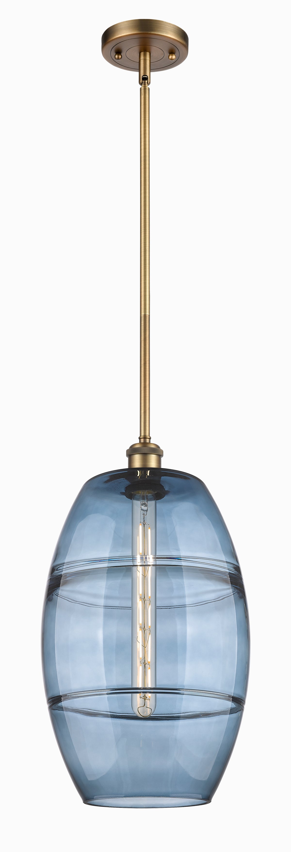 Ballston Mini Pendant Antique Brass 10 Inch