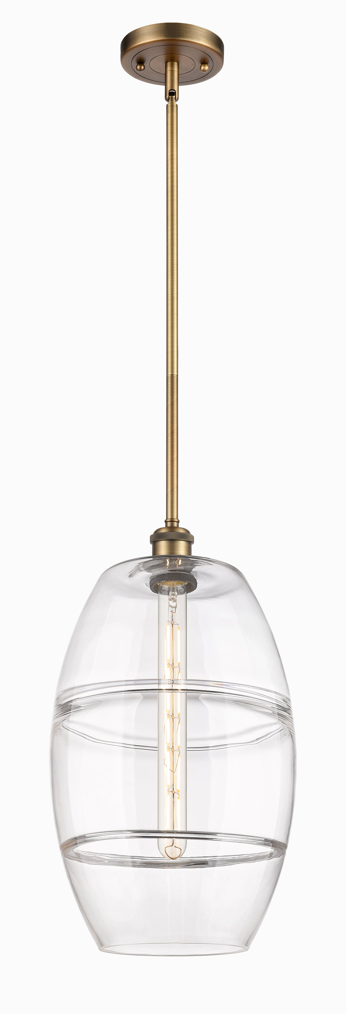 Ballston Mini Pendant Antique Brass 10 Inch