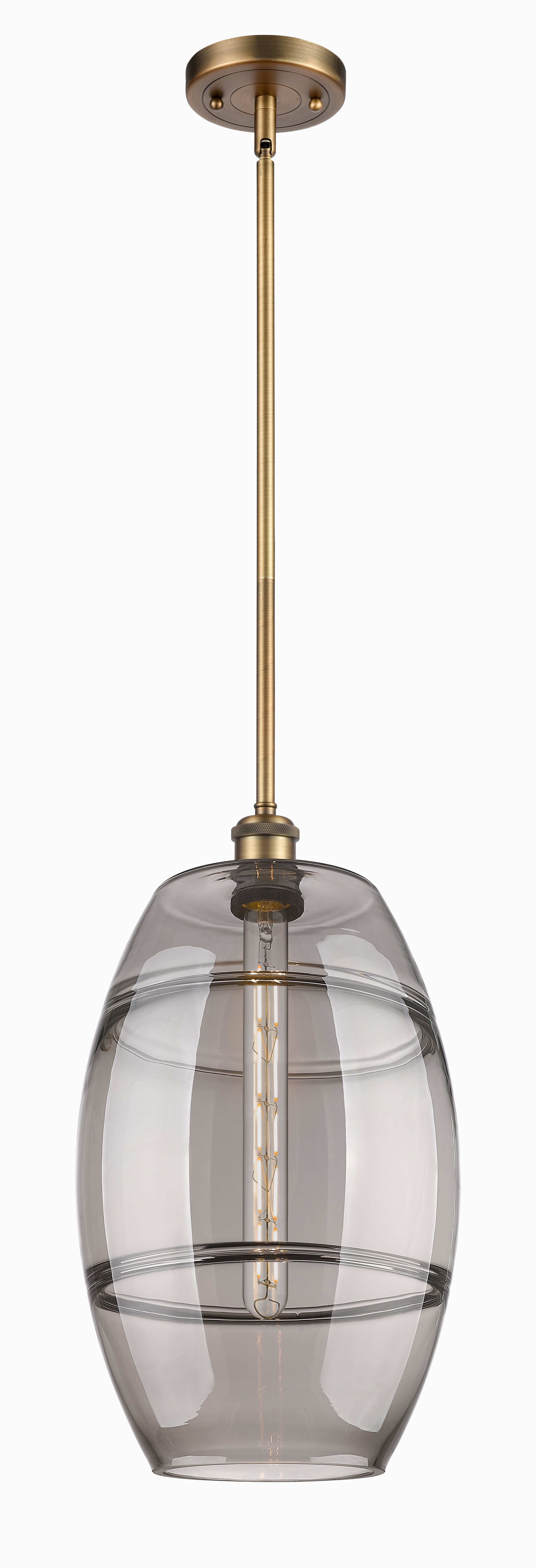Ballston Mini Pendant Antique Brass 10 Inch
