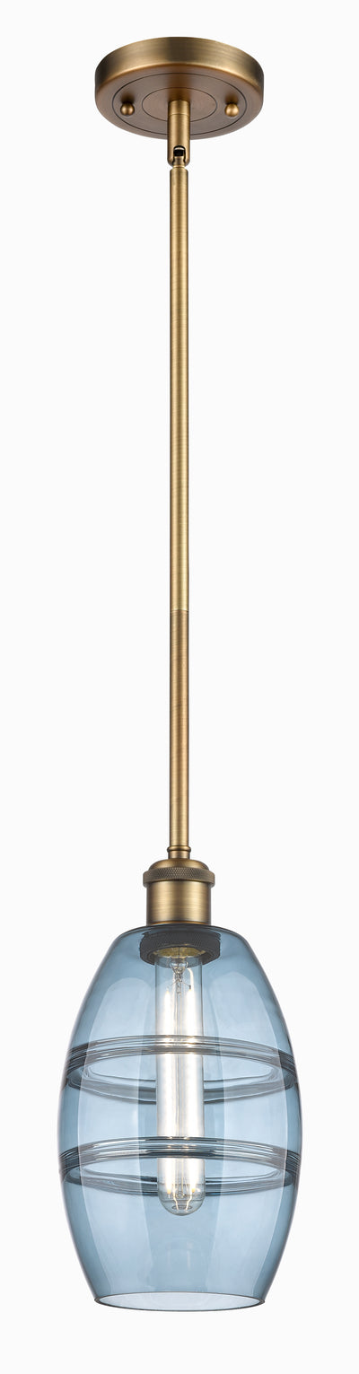 Ballston Mini Pendant Antique Brass Glass