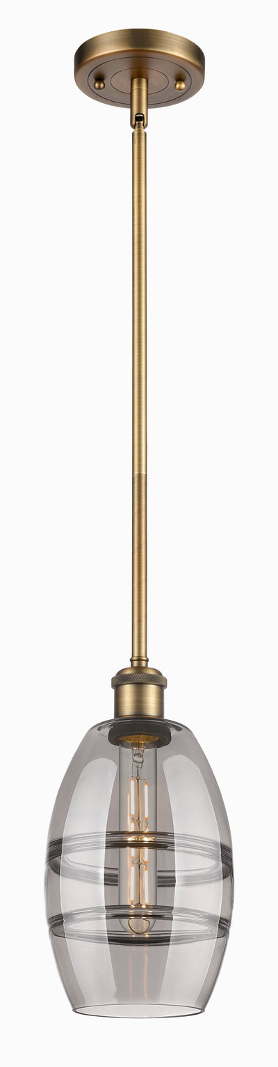 Ballston Mini Pendant Antique Brass Glass