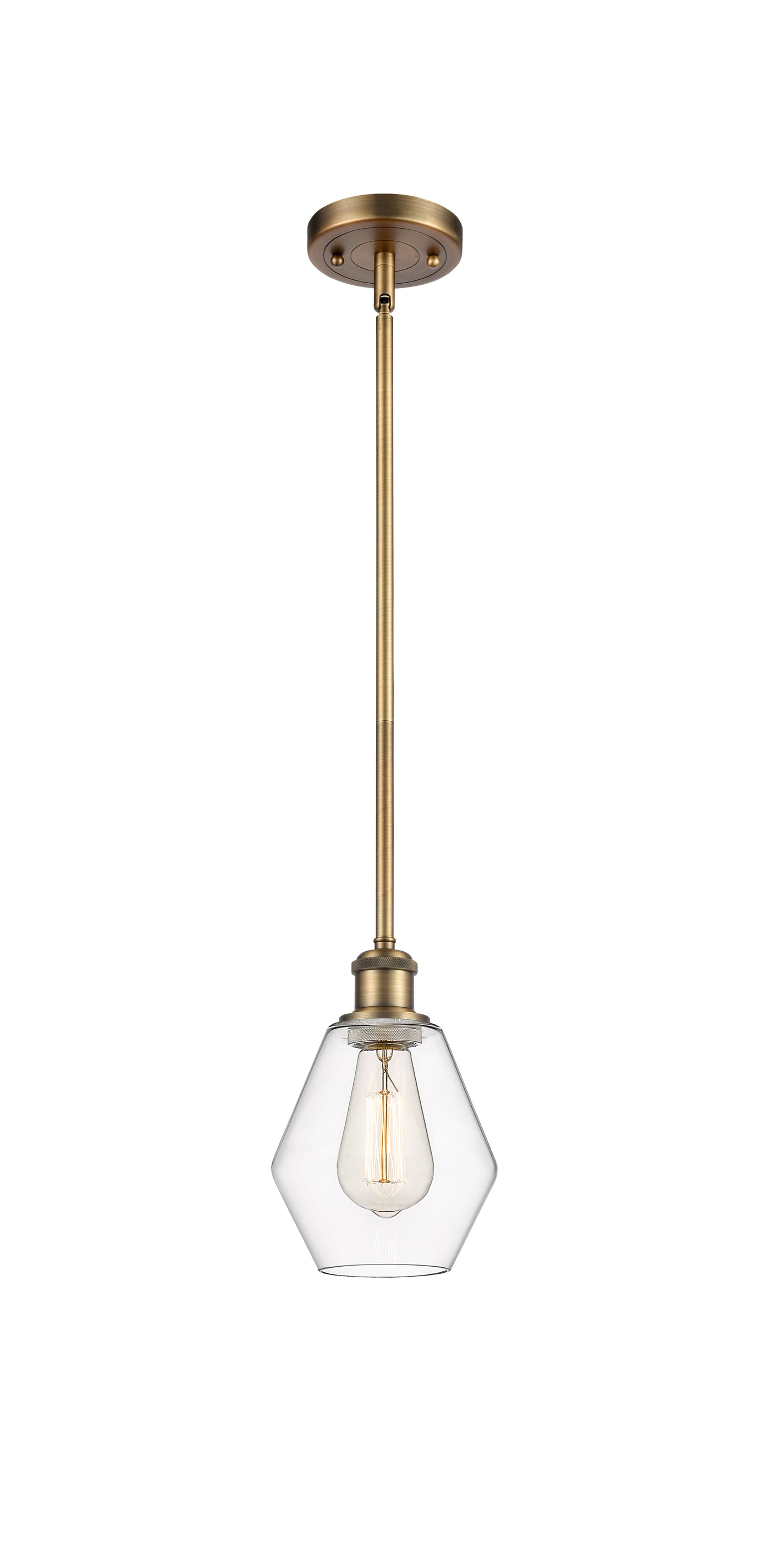 Ballston Mini Pendant Antique Brass Finish