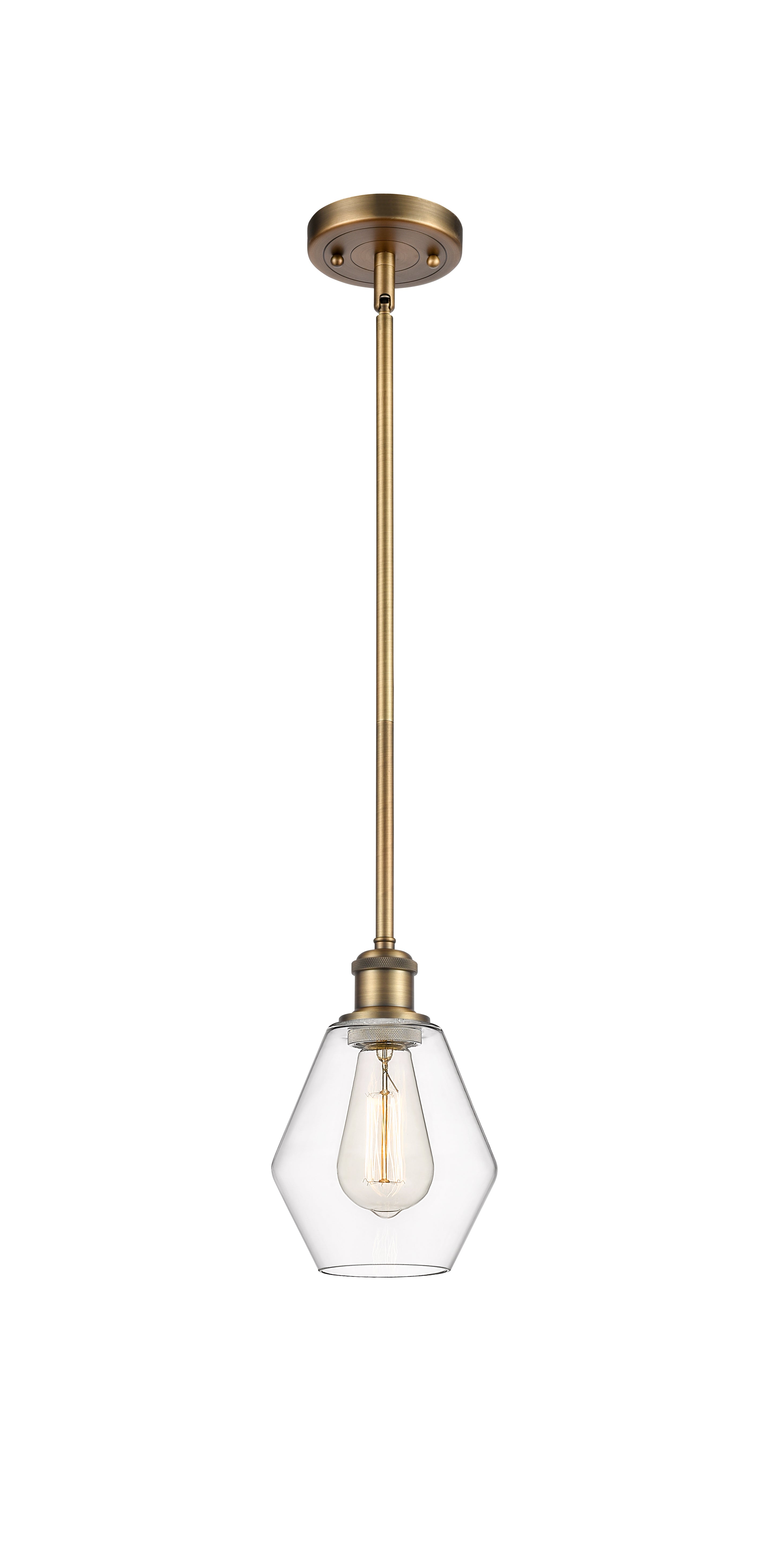 Ballston Mini Pendant Antique Brass Finish