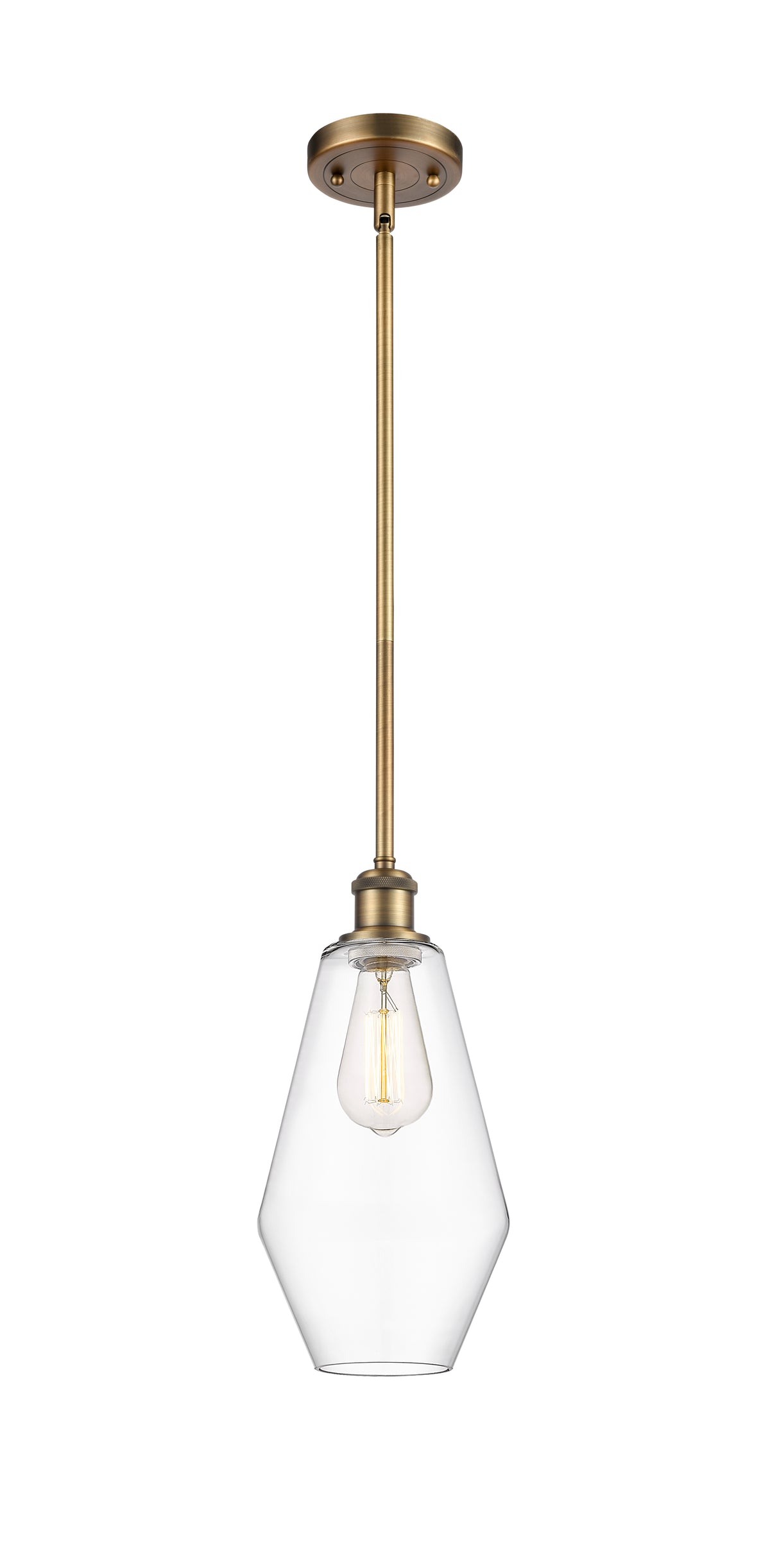 Ballston Mini Pendant Antique Brass Finish