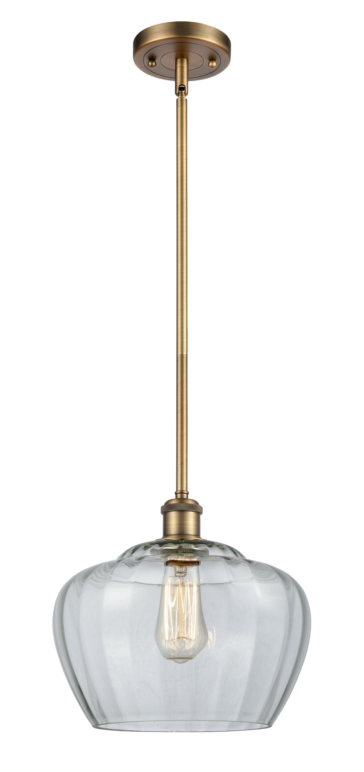 Ballston Mini Pendant Antique Brass Finish