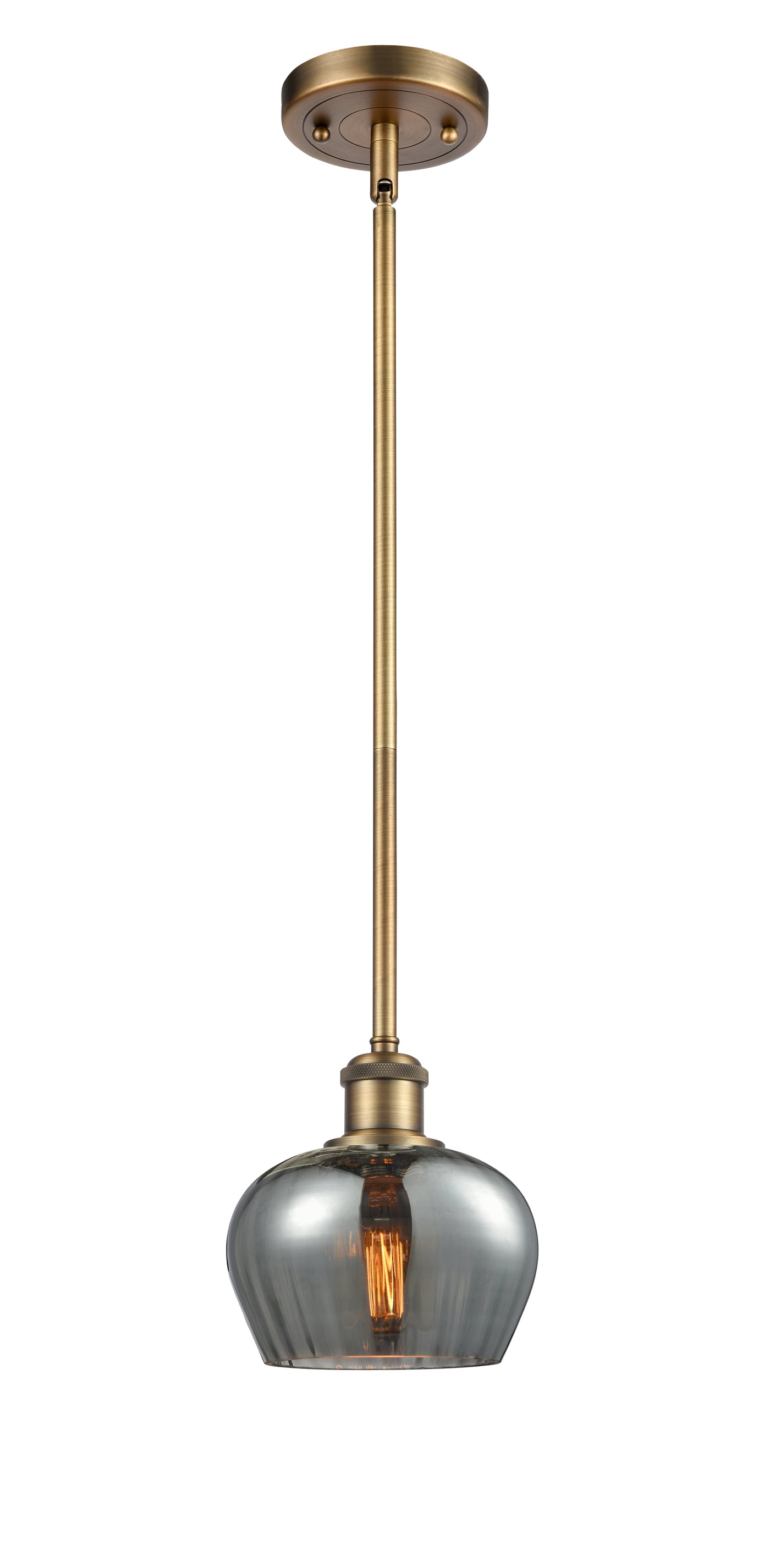 Ballston Mini Pendant Antique Brass Finish