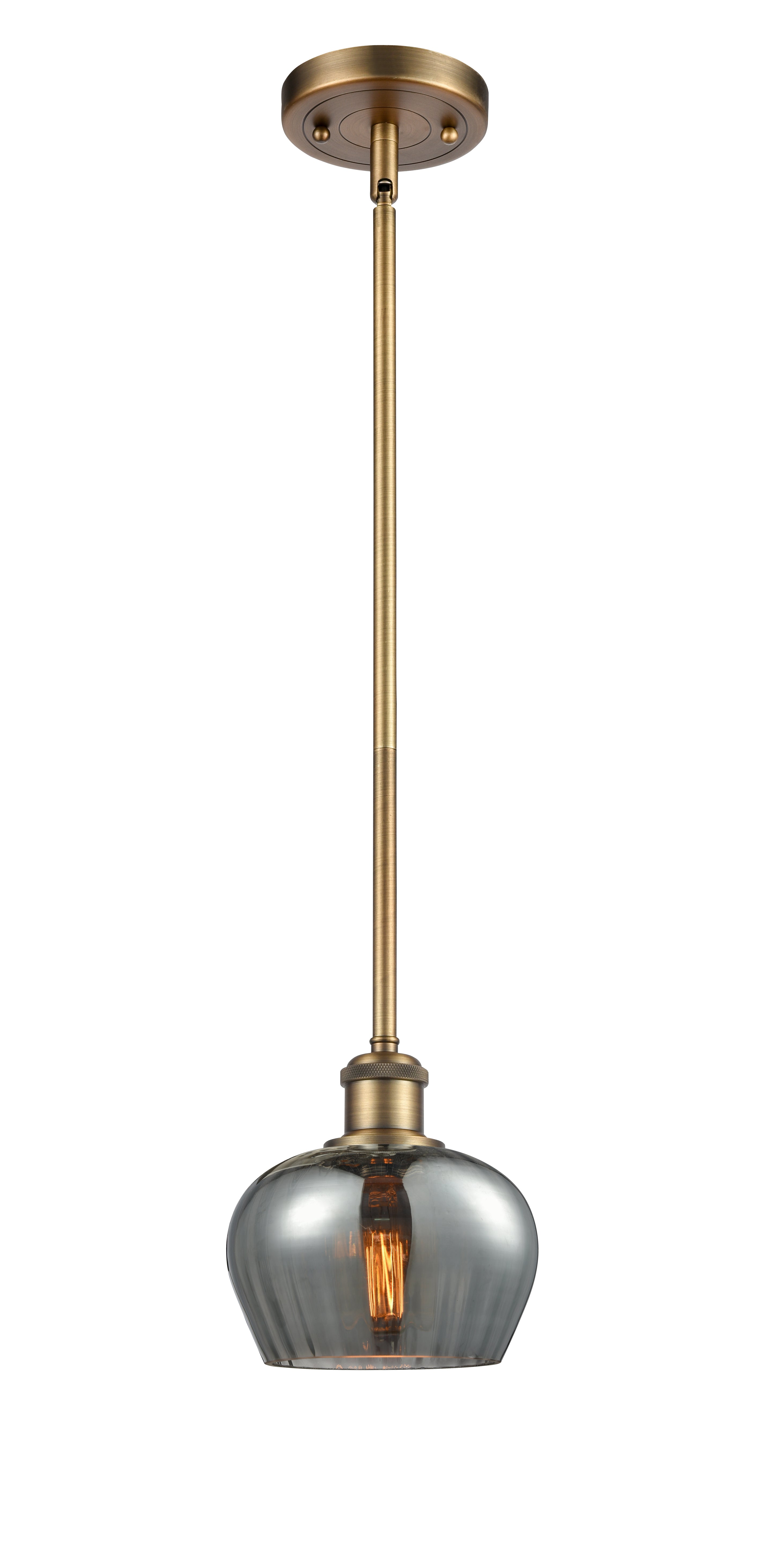 Ballston Mini Pendant Antique Brass Finish