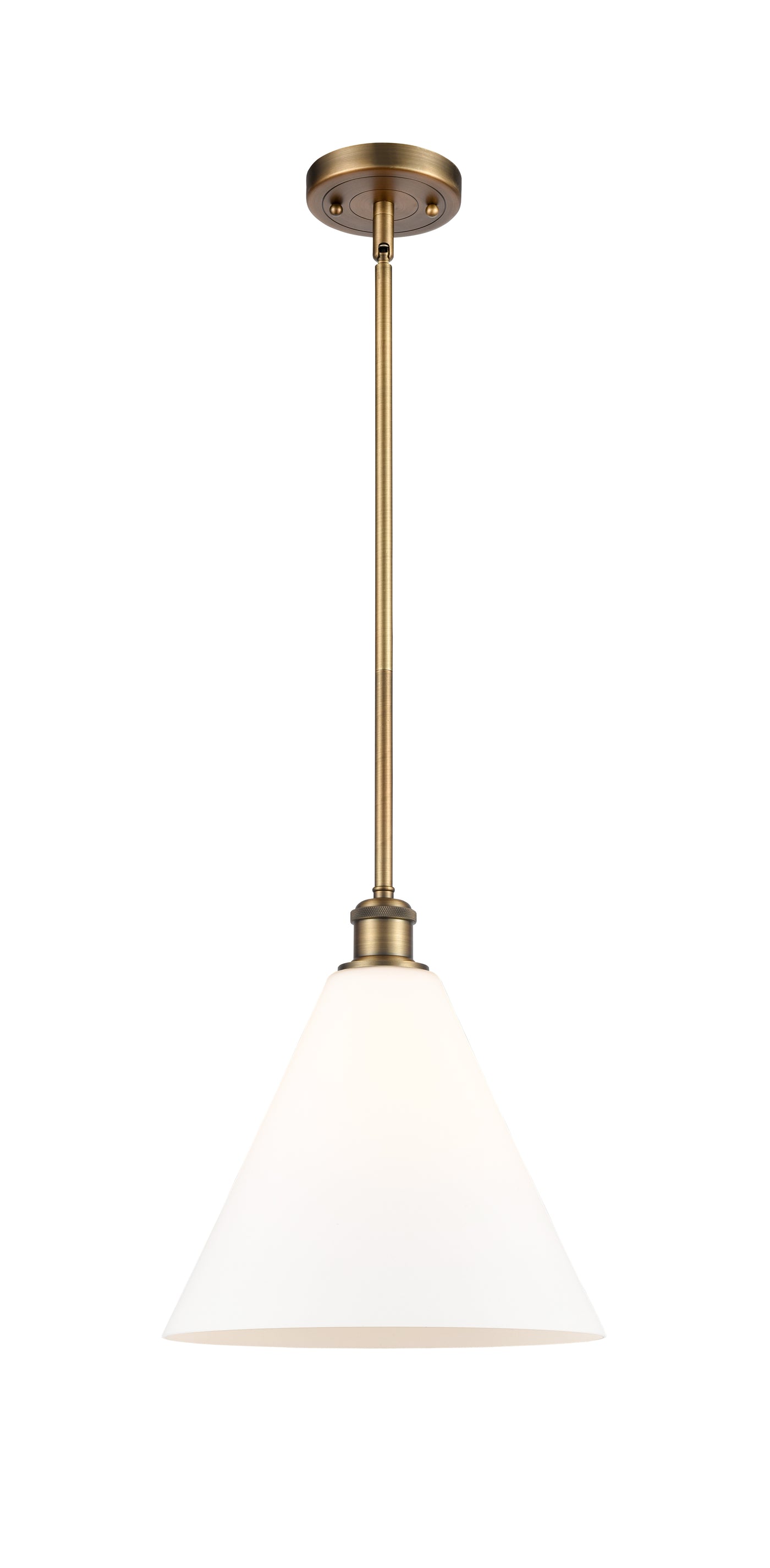 Ballston Mini Pendant Antique Brass Finish