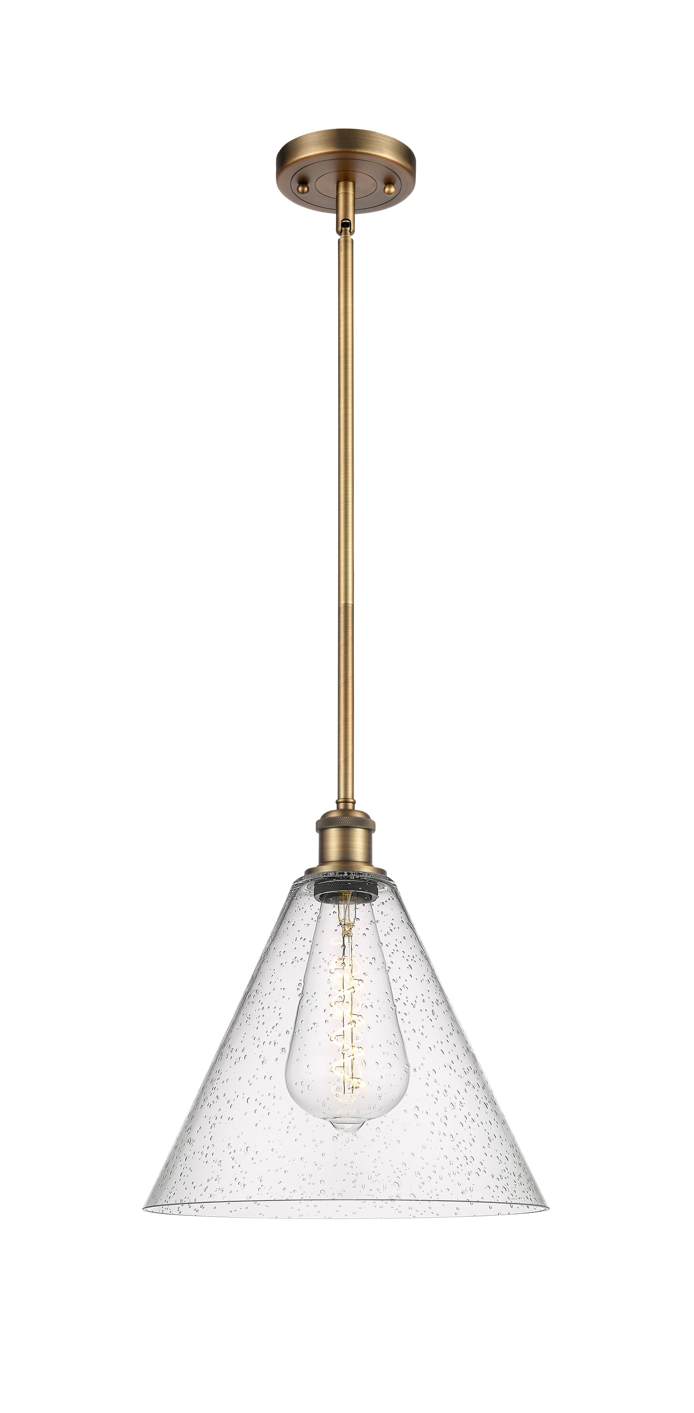 Ballston Mini Pendant Antique Brass Finish
