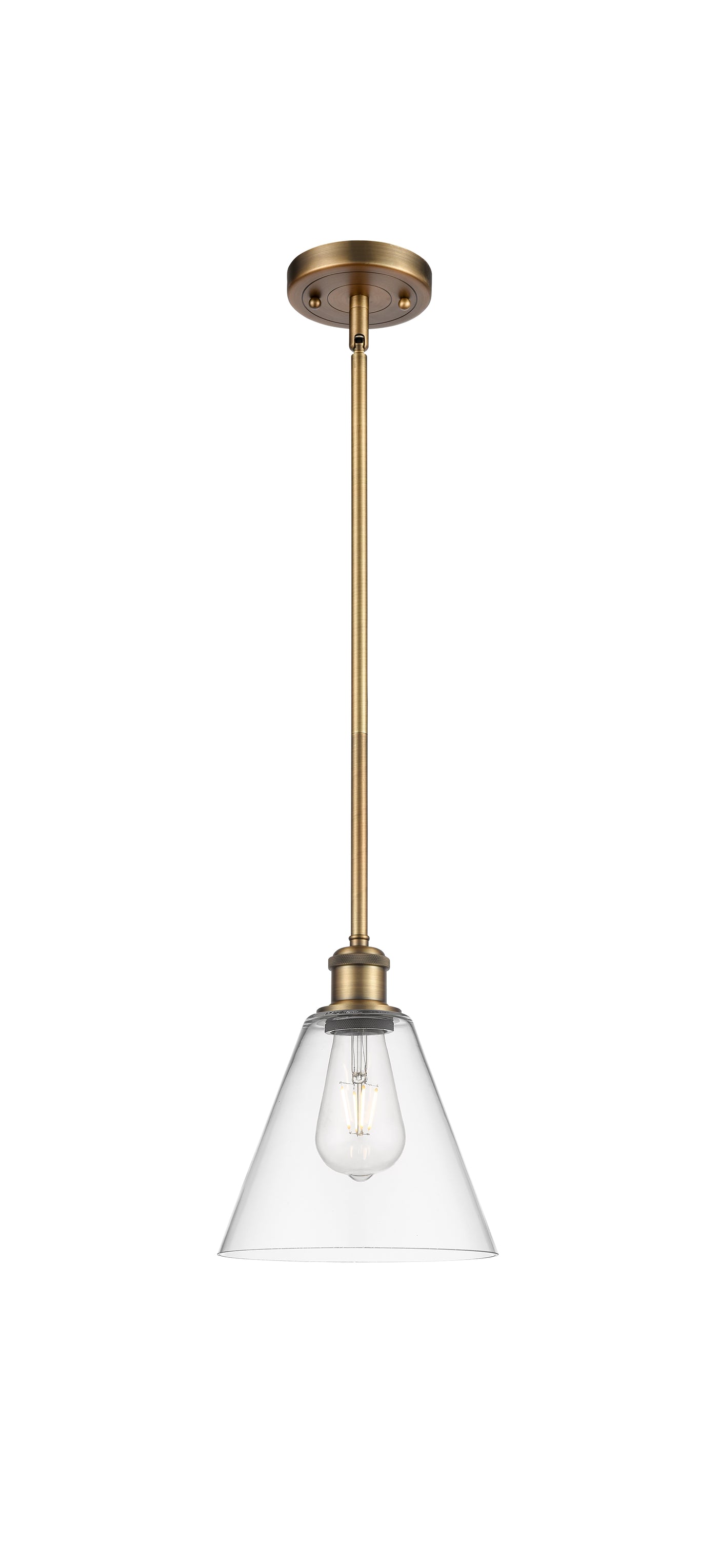 Ballston Mini Pendant Antique Brass Finish