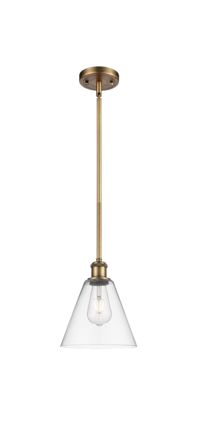 Ballston Mini Pendant Antique Brass 8 Inch