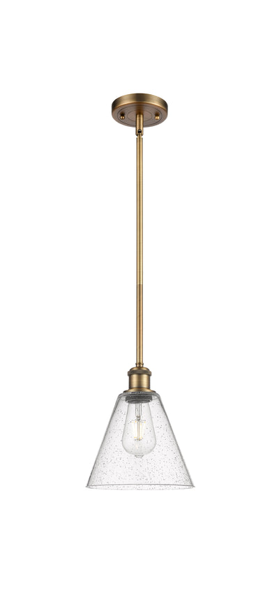 Ballston Mini Pendant Antique Brass 8 Inch