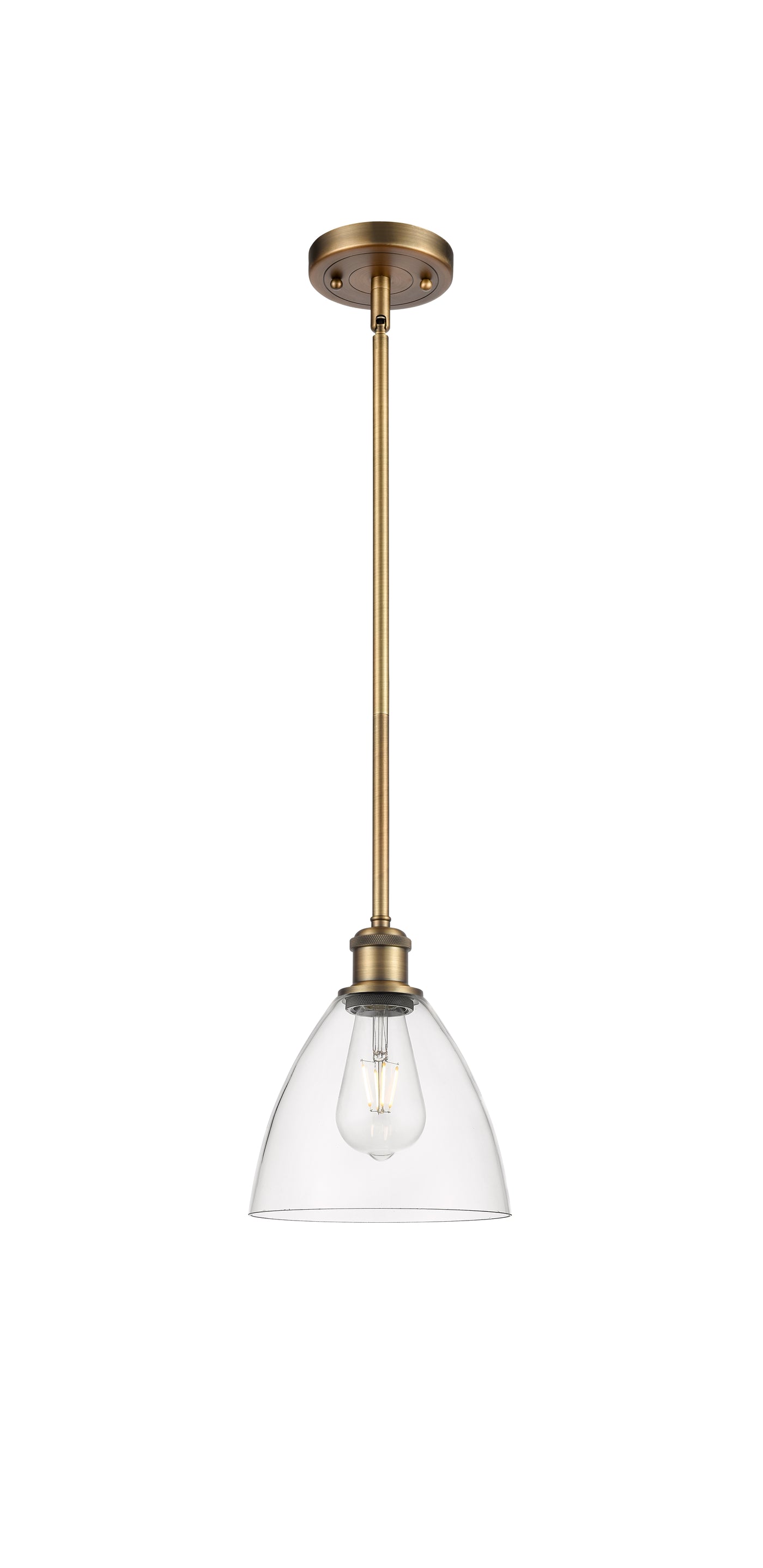 Ballston Mini Pendant Antique Brass Finish