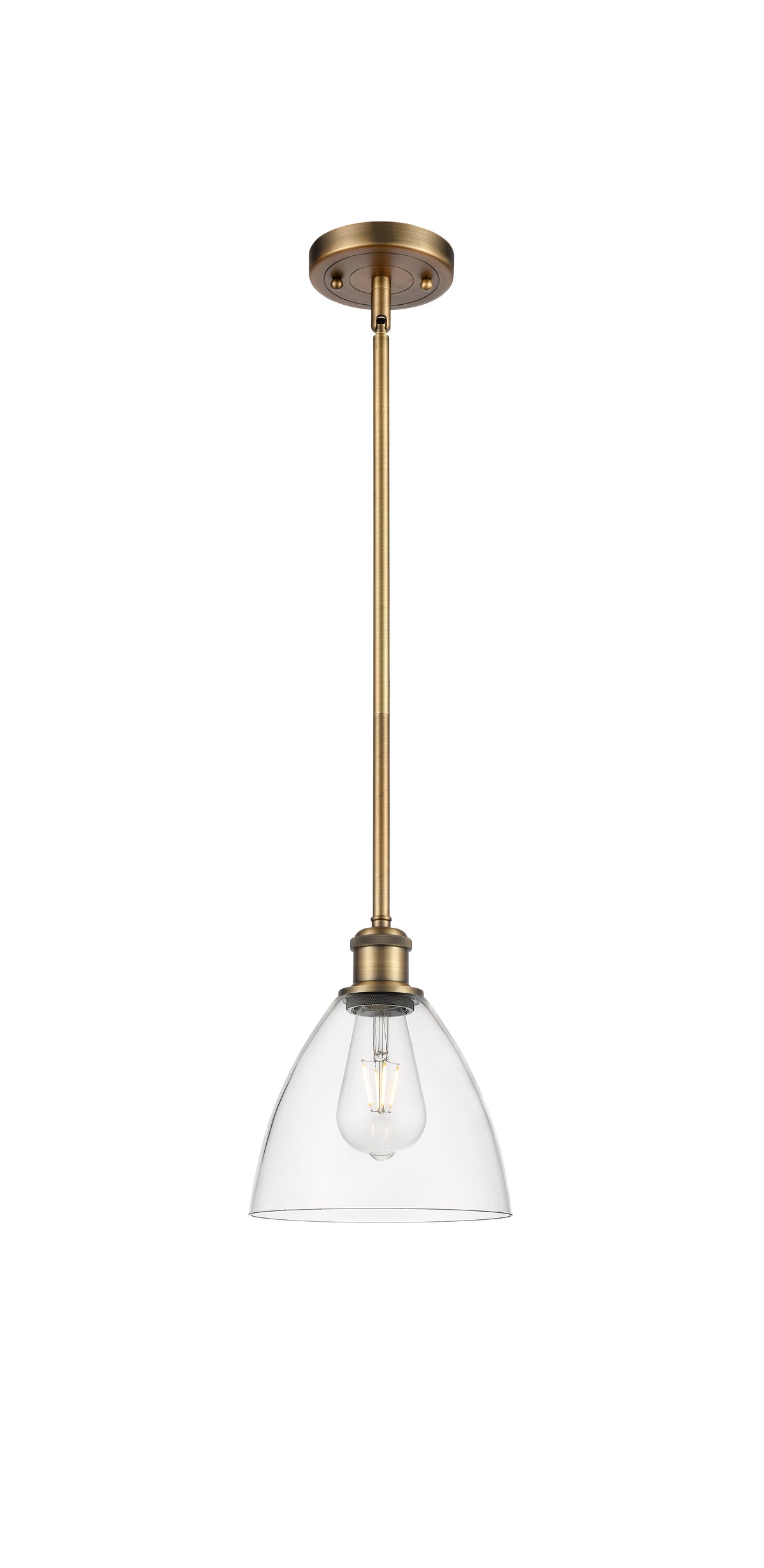 Ballston Mini Pendant Antique Brass Finish