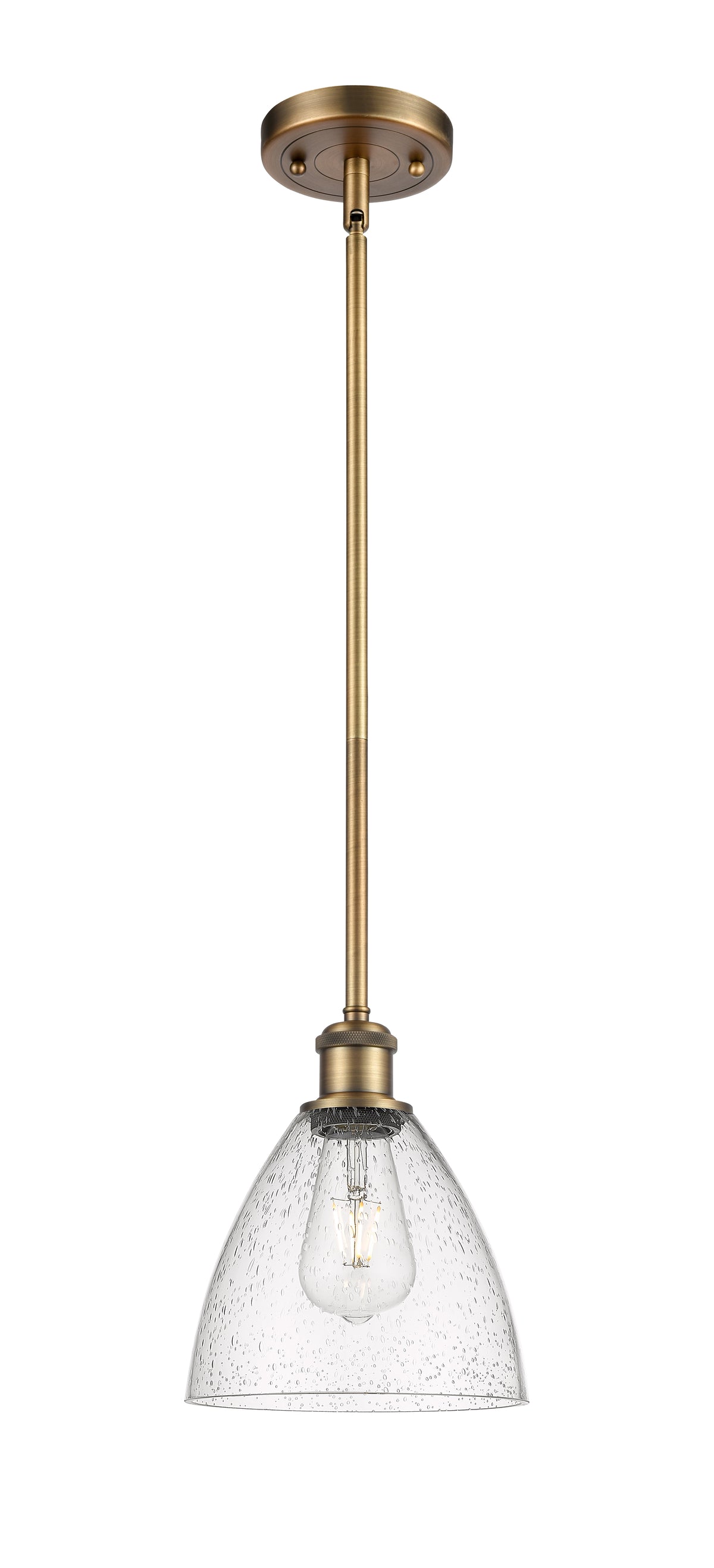 Ballston Mini Pendant Antique Brass Finish