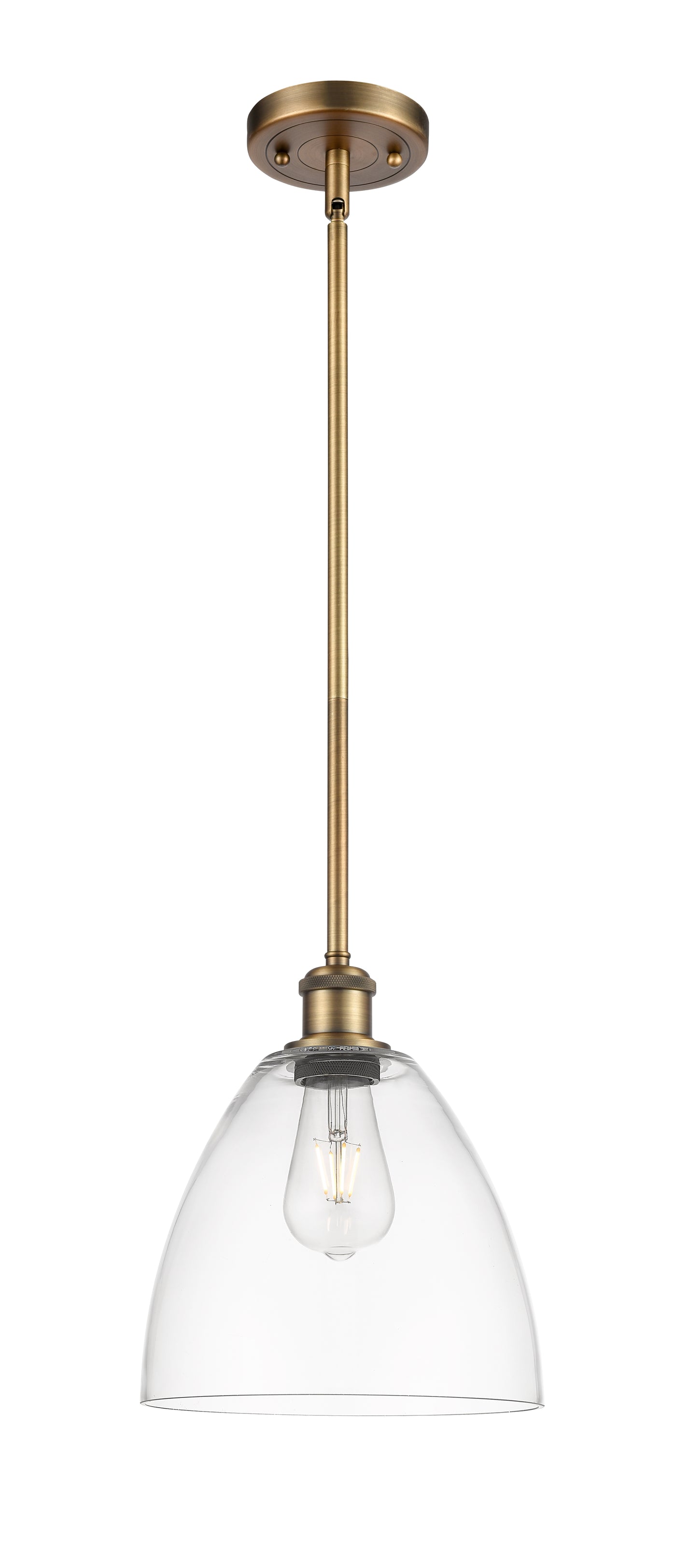 Ballston Mini Pendant Antique Brass Finish