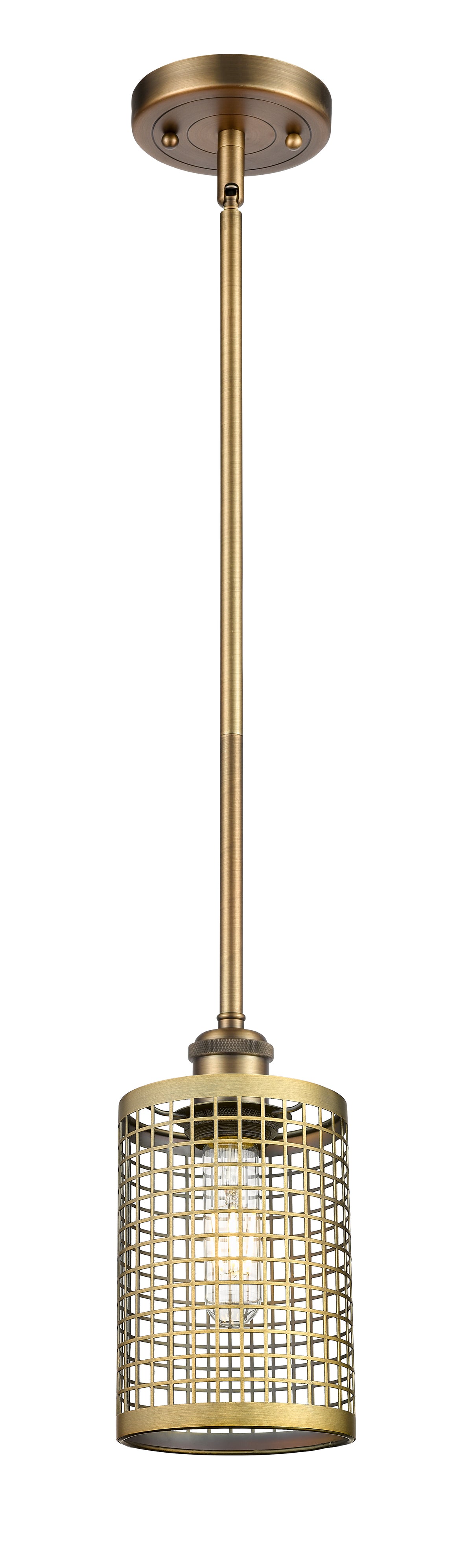 Ballston Mini Pendant Antique Brass Finish