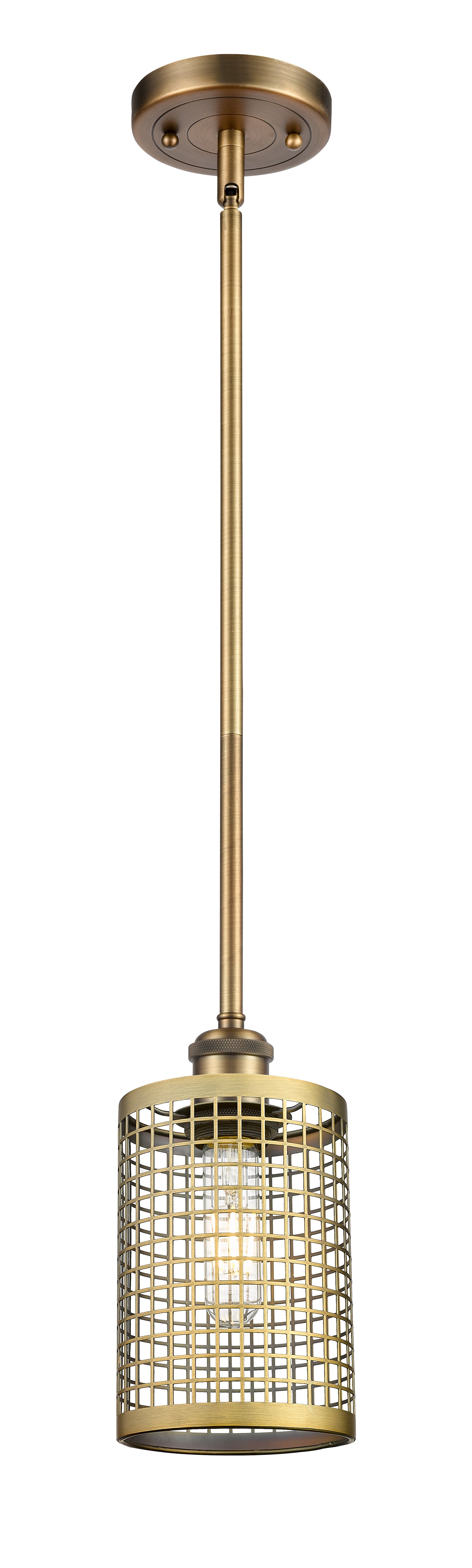 Ballston Mini Pendant Antique Brass Finish