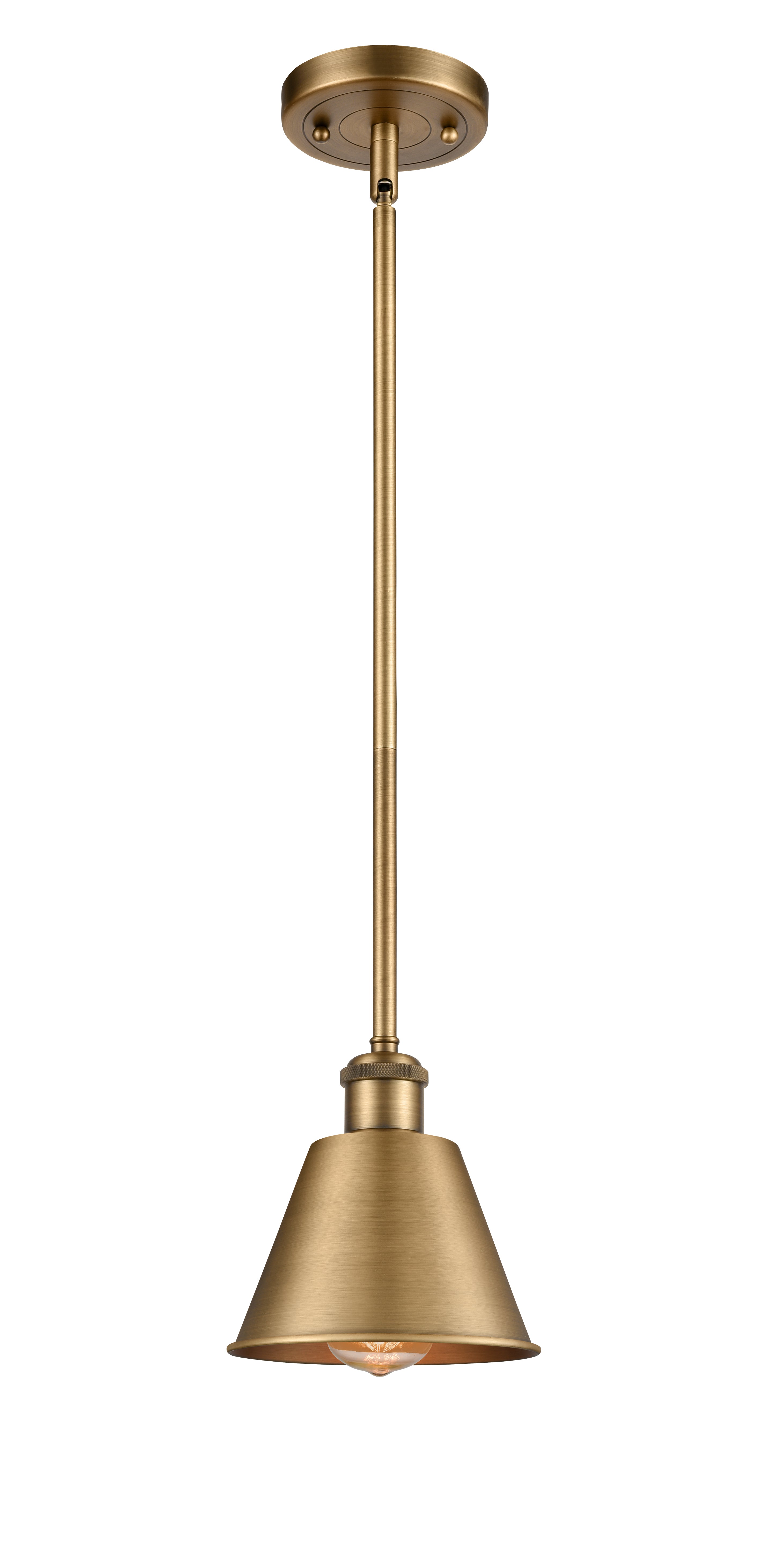 Ballston Mini Pendant Antique Brass Finish