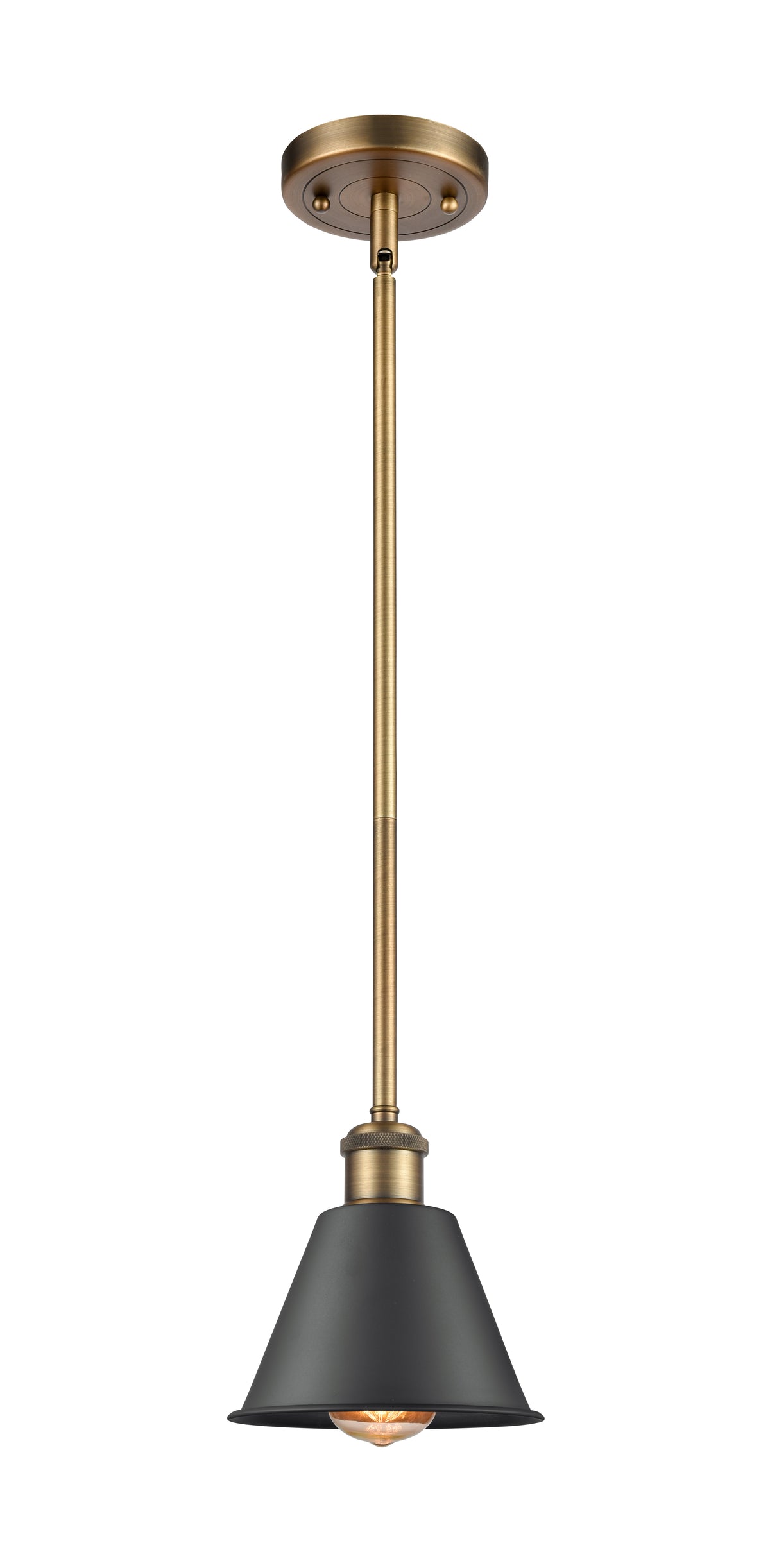 Ballston Mini Pendant Antique Brass Finish