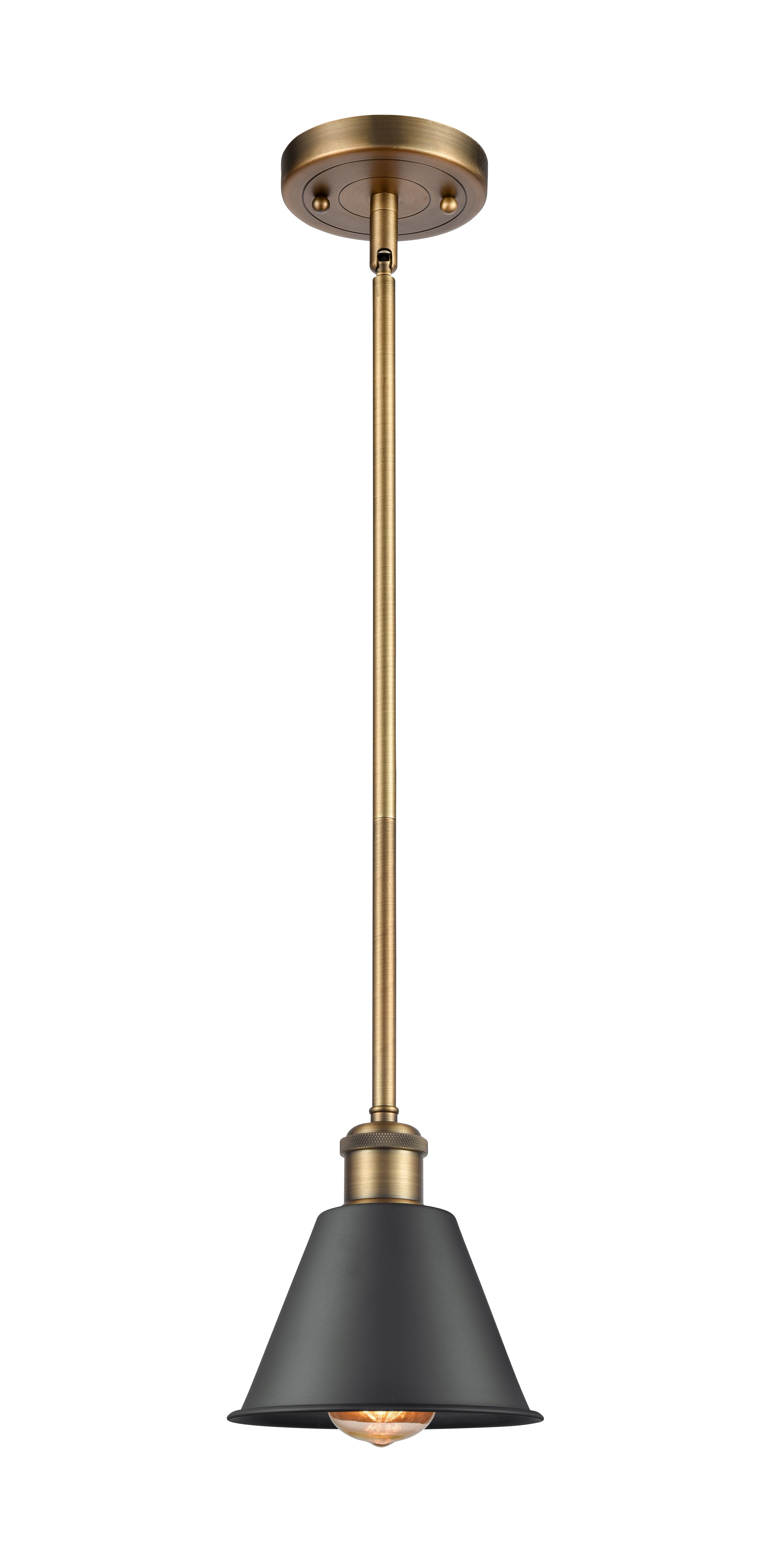 Ballston Mini Pendant Antique Brass Finish