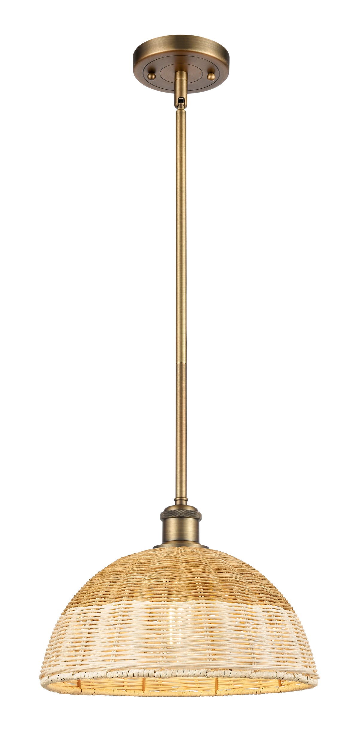 Ballston Mini Pendant Antique Brass Finish