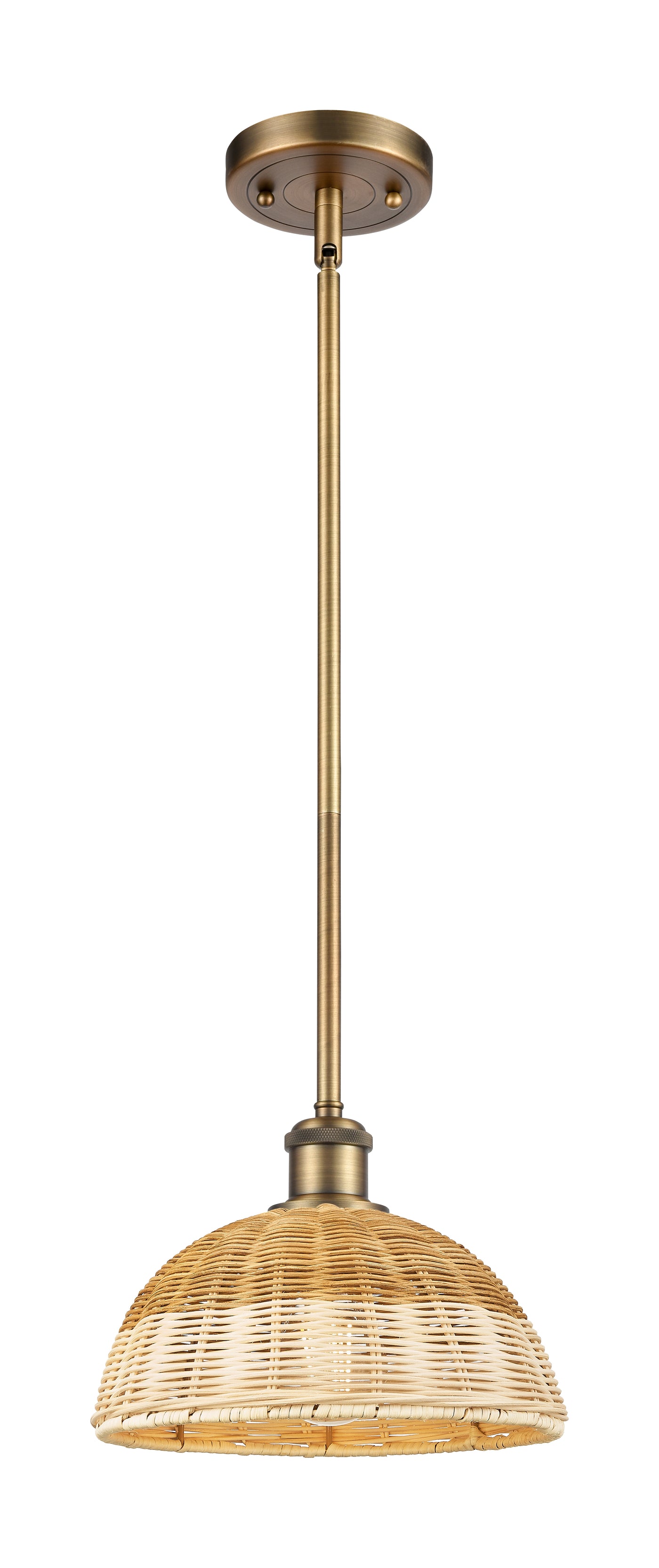 Ballston Mini Pendant Antique Brass Finish